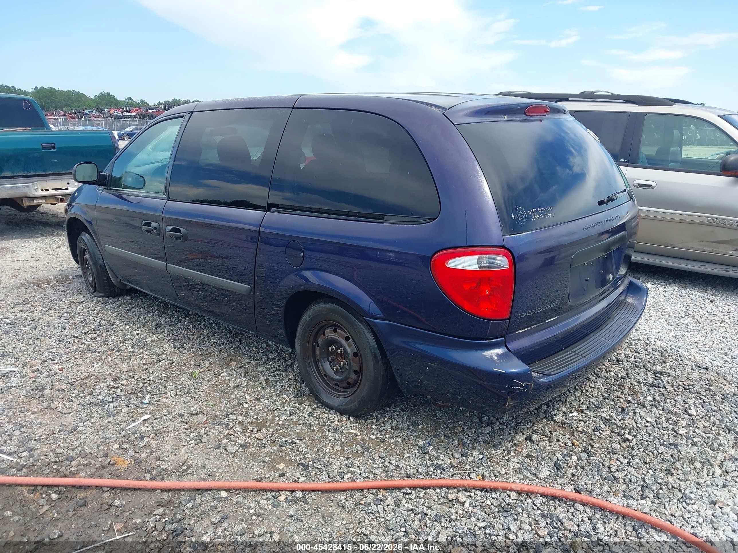 2005 Dodge Grand Caravan Se Dark Blue vin: 1D4GP24R15B429466