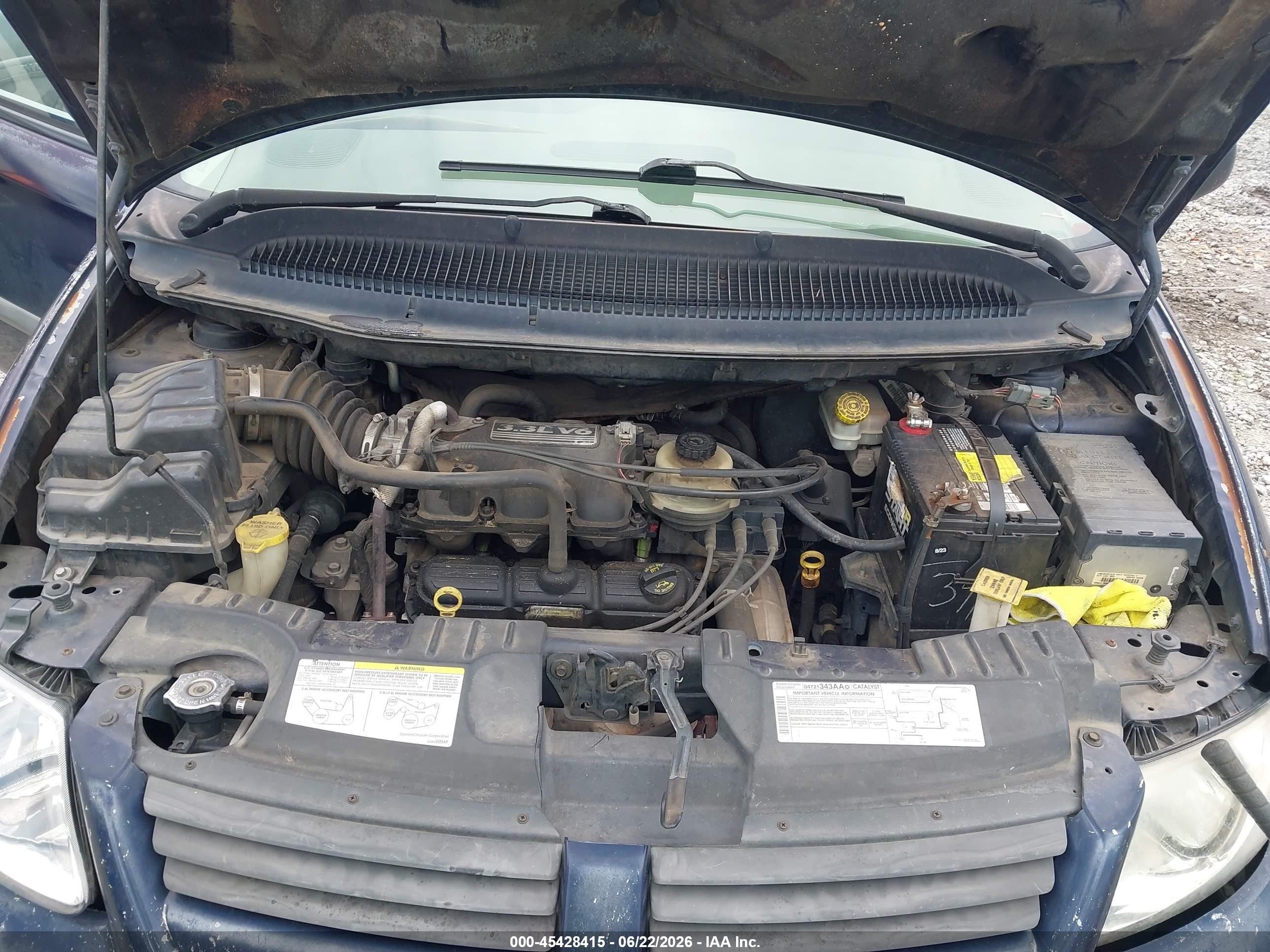 2005 Dodge Grand Caravan Se Dark Blue vin: 1D4GP24R15B429466