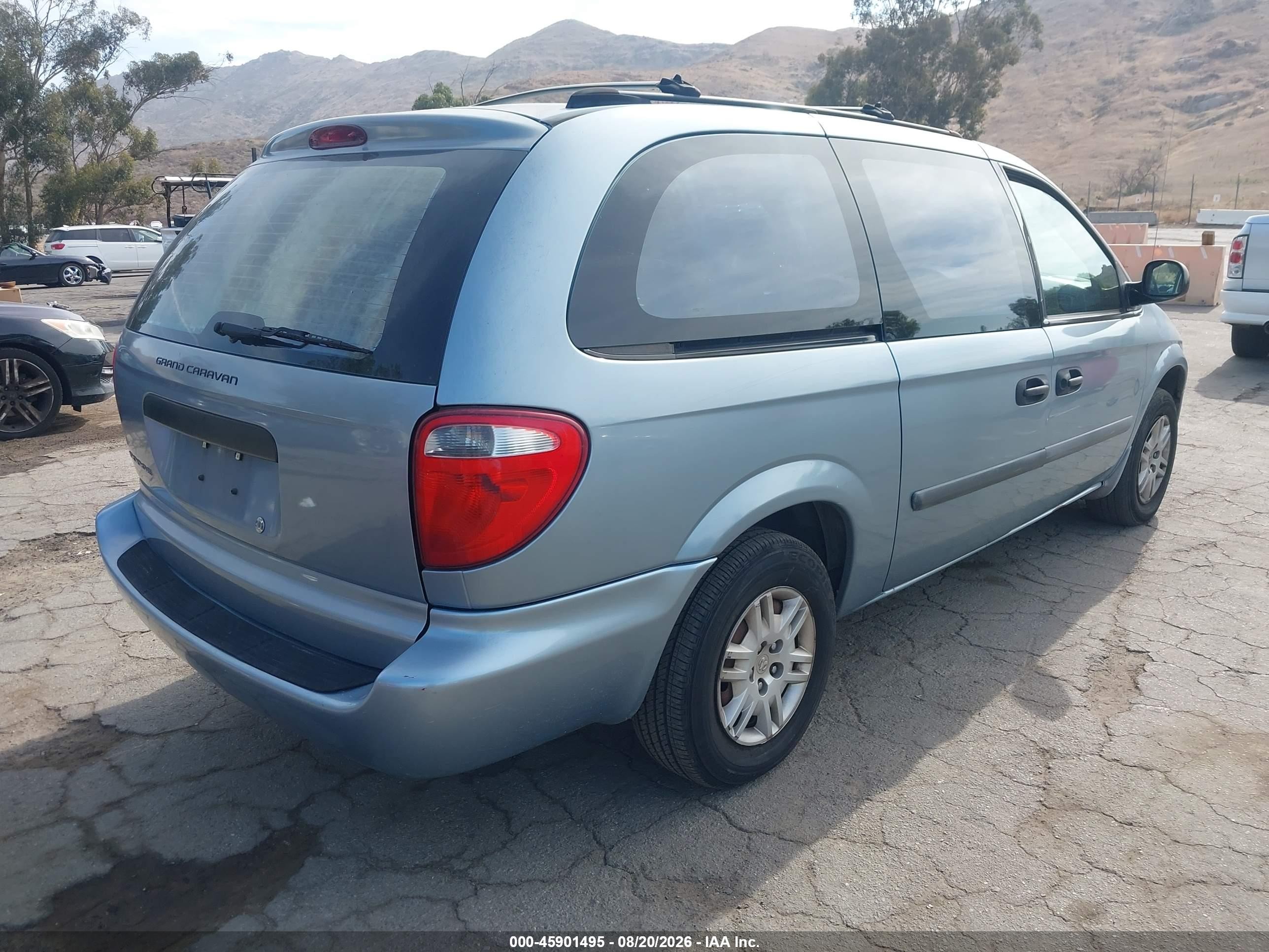 2006 Dodge Grand Caravan Se Blue vin: 1D4GP24R16B557546