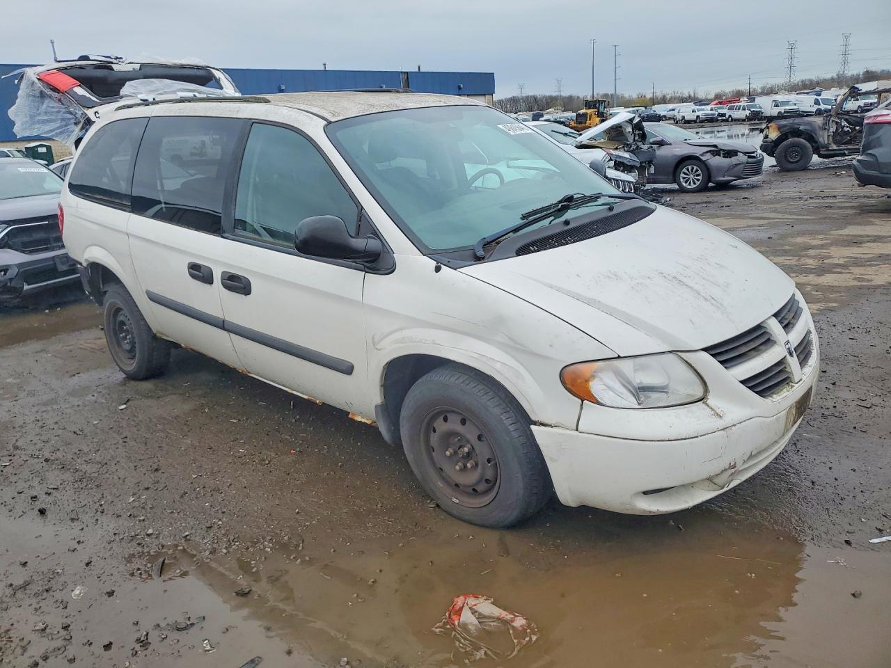 2006 Dodge Grand Caravan Se White vin: 1D4GP24R16B641060