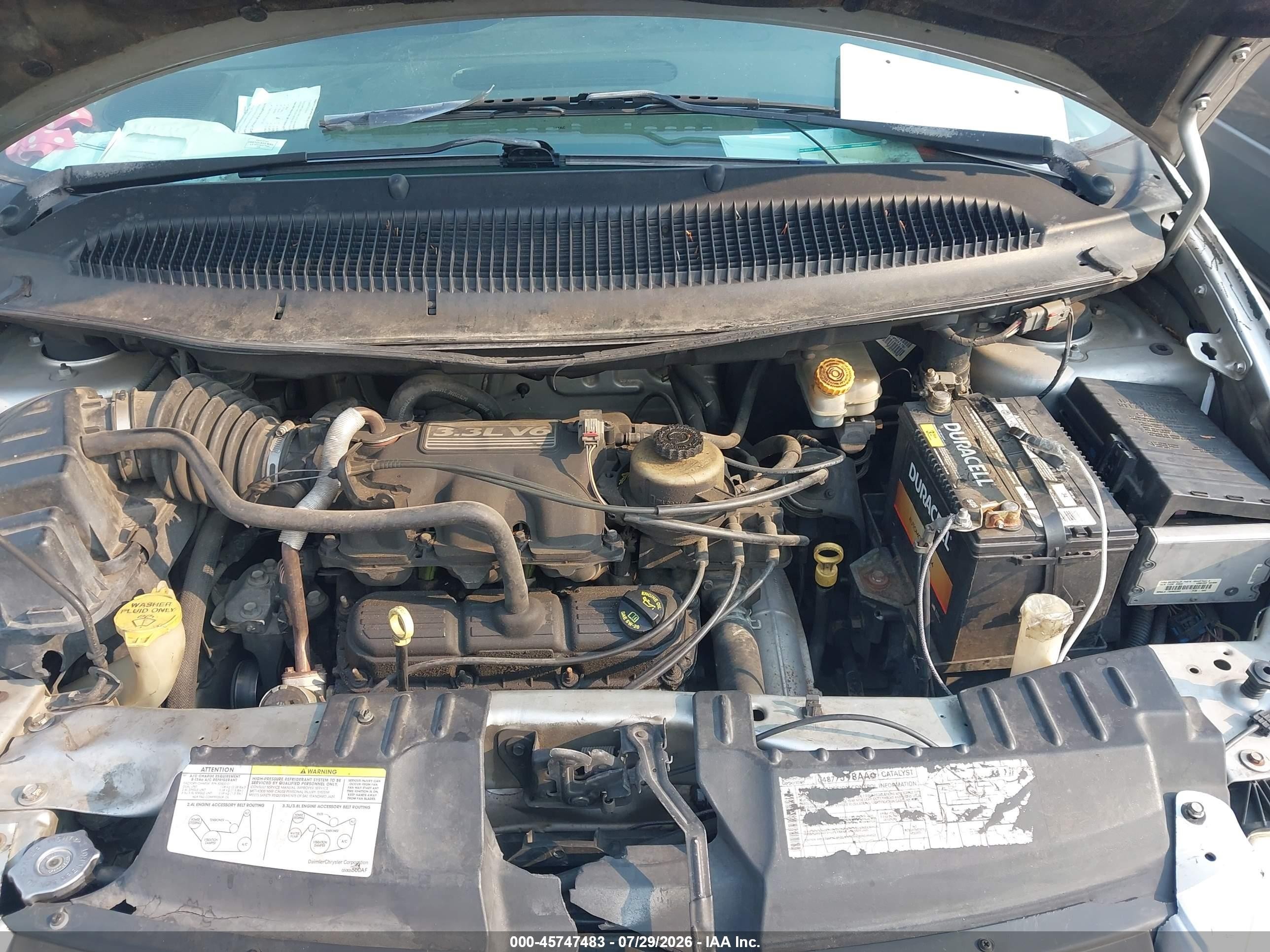 2007 Dodge Grand Caravan Se Silver vin: 1D4GP24R17B124908
