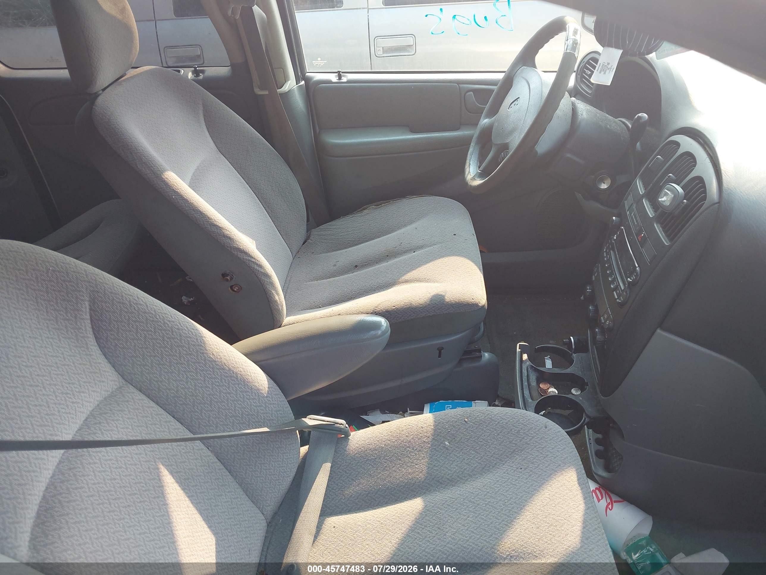 2007 Dodge Grand Caravan Se Silver vin: 1D4GP24R17B124908