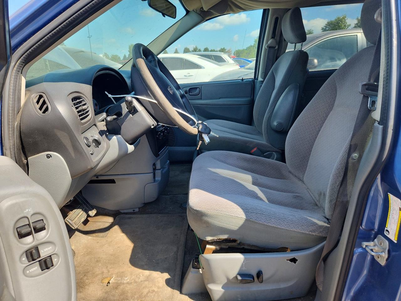 2007 Dodge Grand Caravan Se Blue vin: 1D4GP24R17B191685