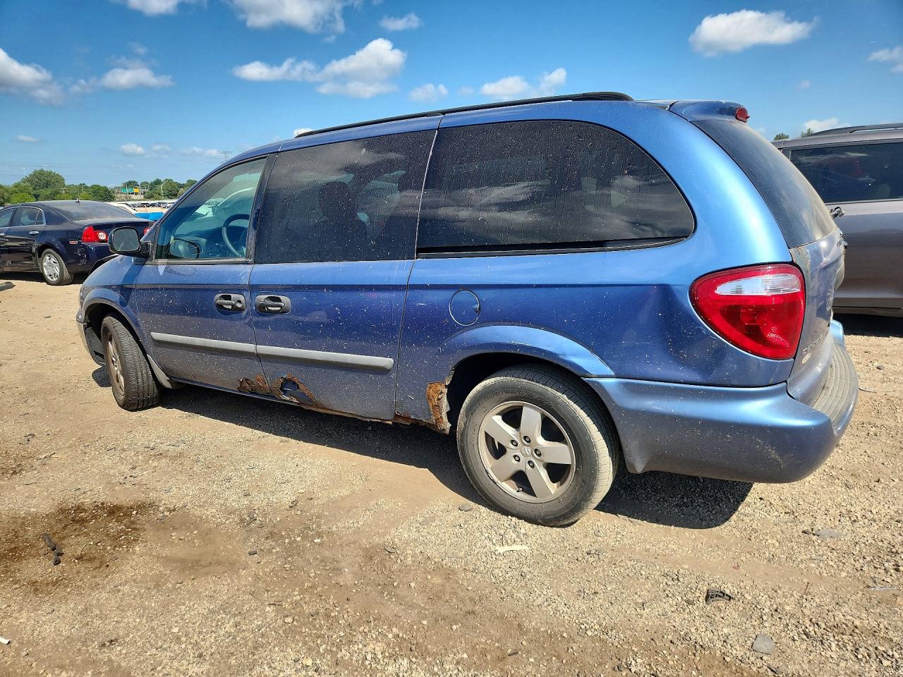 2007 Dodge Grand Caravan Se Blue vin: 1D4GP24R17B191685