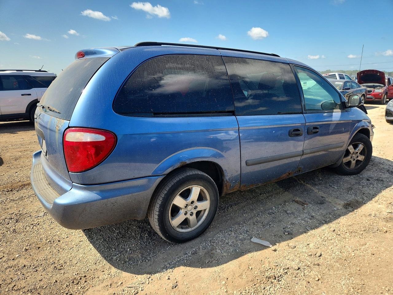 2007 Dodge Grand Caravan Se Blue vin: 1D4GP24R17B191685