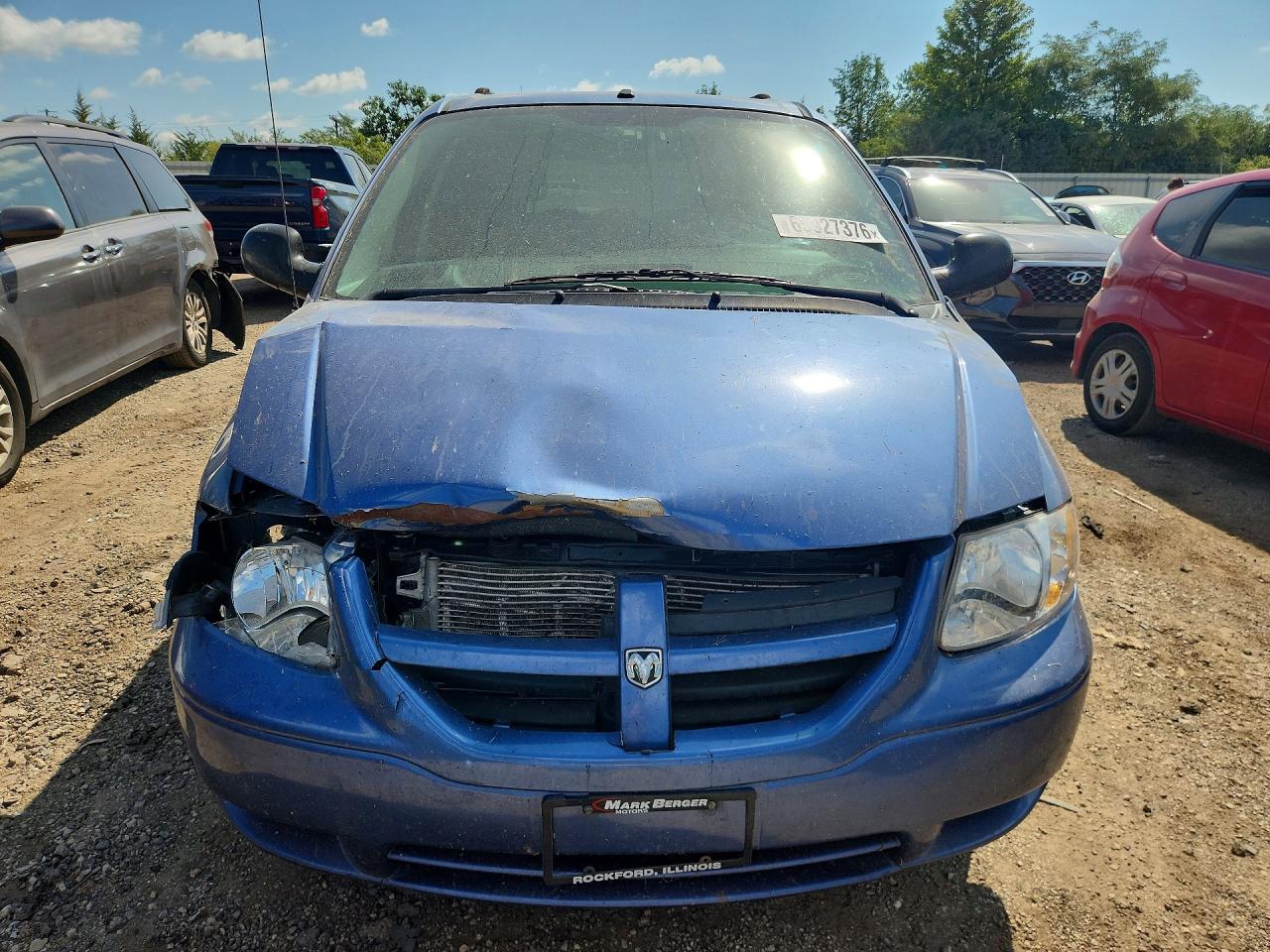 2007 Dodge Grand Caravan Se Blue vin: 1D4GP24R17B191685