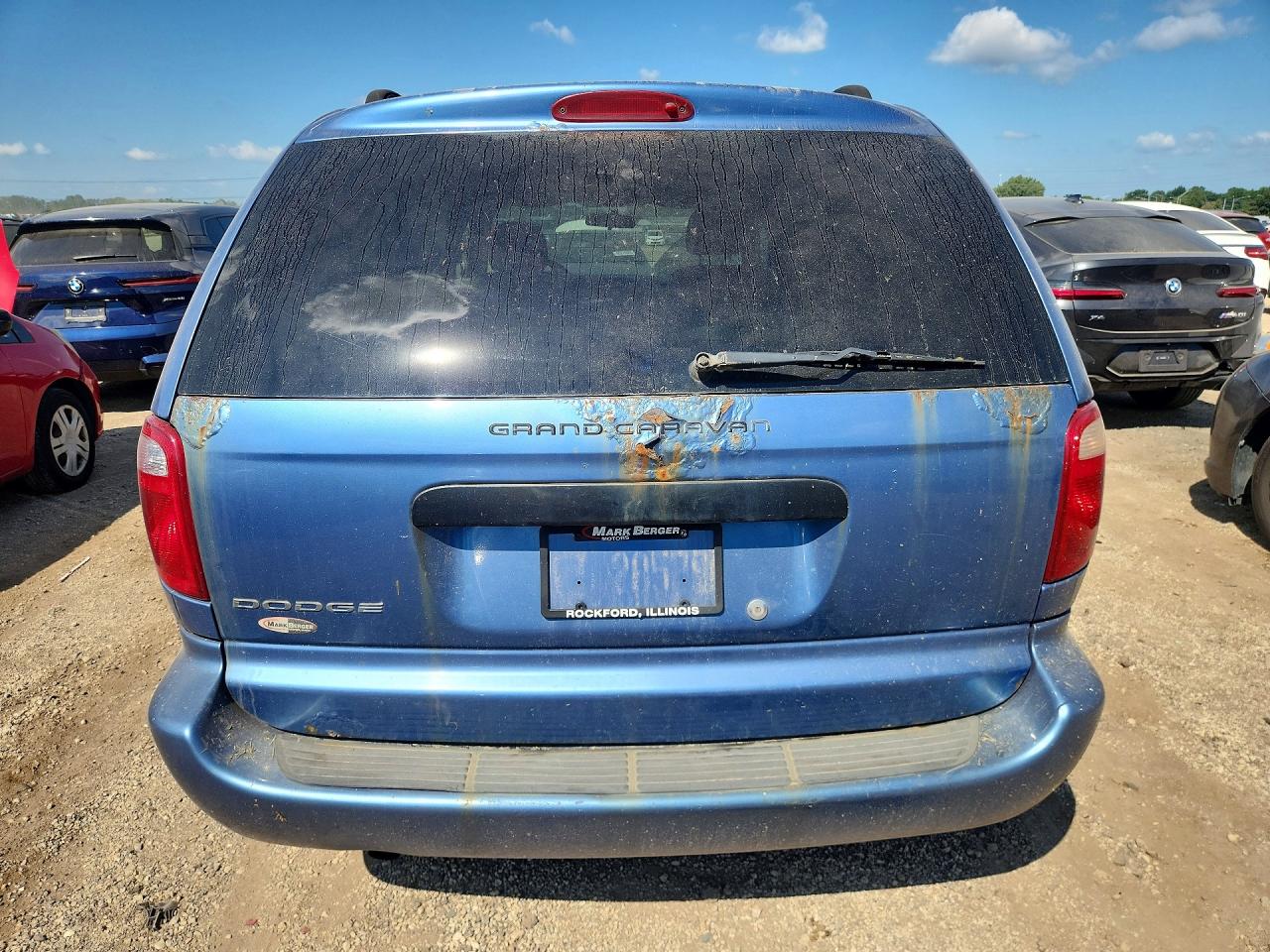 2007 Dodge Grand Caravan Se Blue vin: 1D4GP24R17B191685