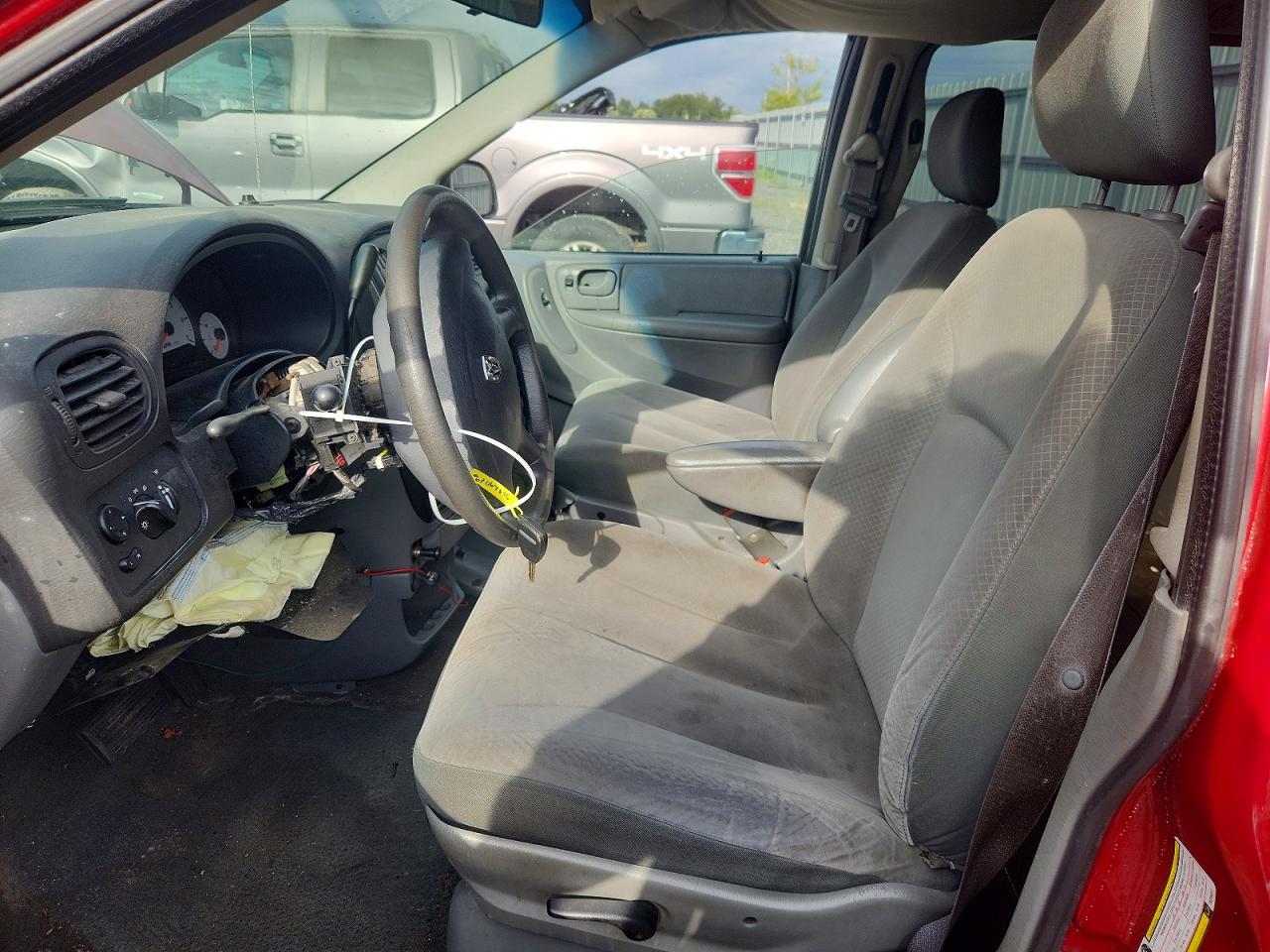 2007 Dodge Grand Caravan Se Red vin: 1D4GP24R17B235037