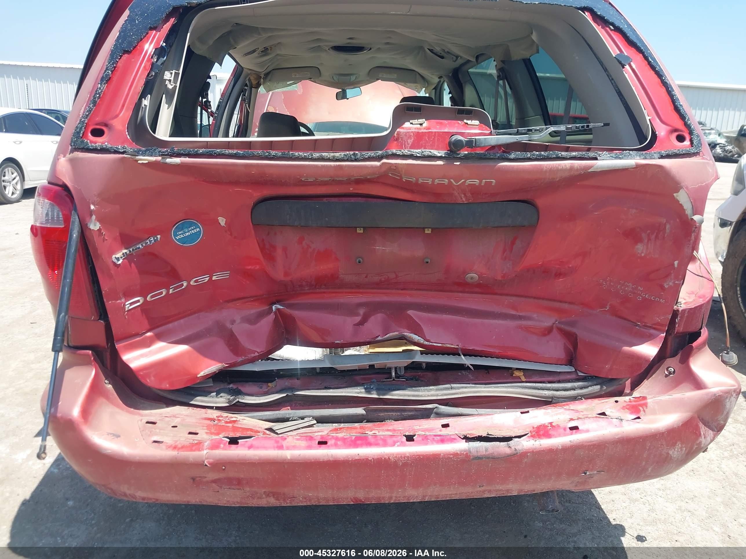 2005 Dodge Grand Caravan Se Red vin: 1D4GP24R25B116961