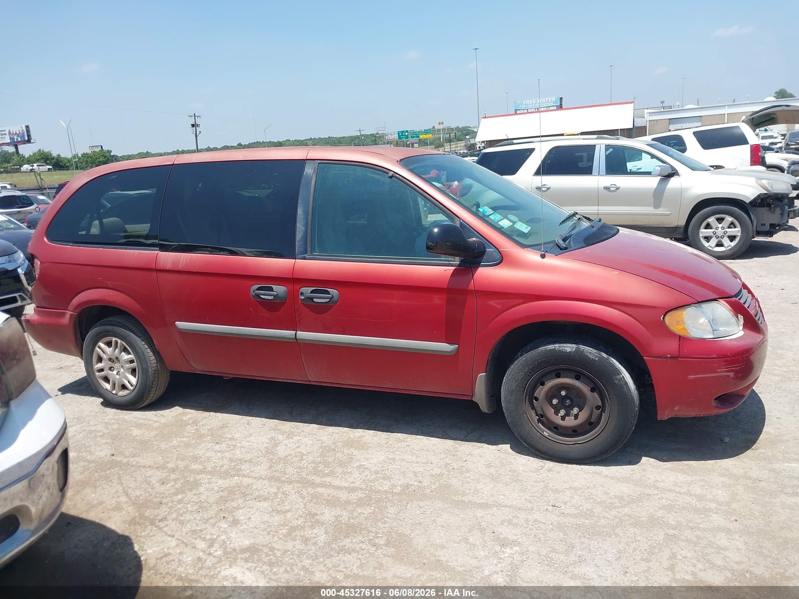 2005 Dodge Grand Caravan Se Red vin: 1D4GP24R25B116961