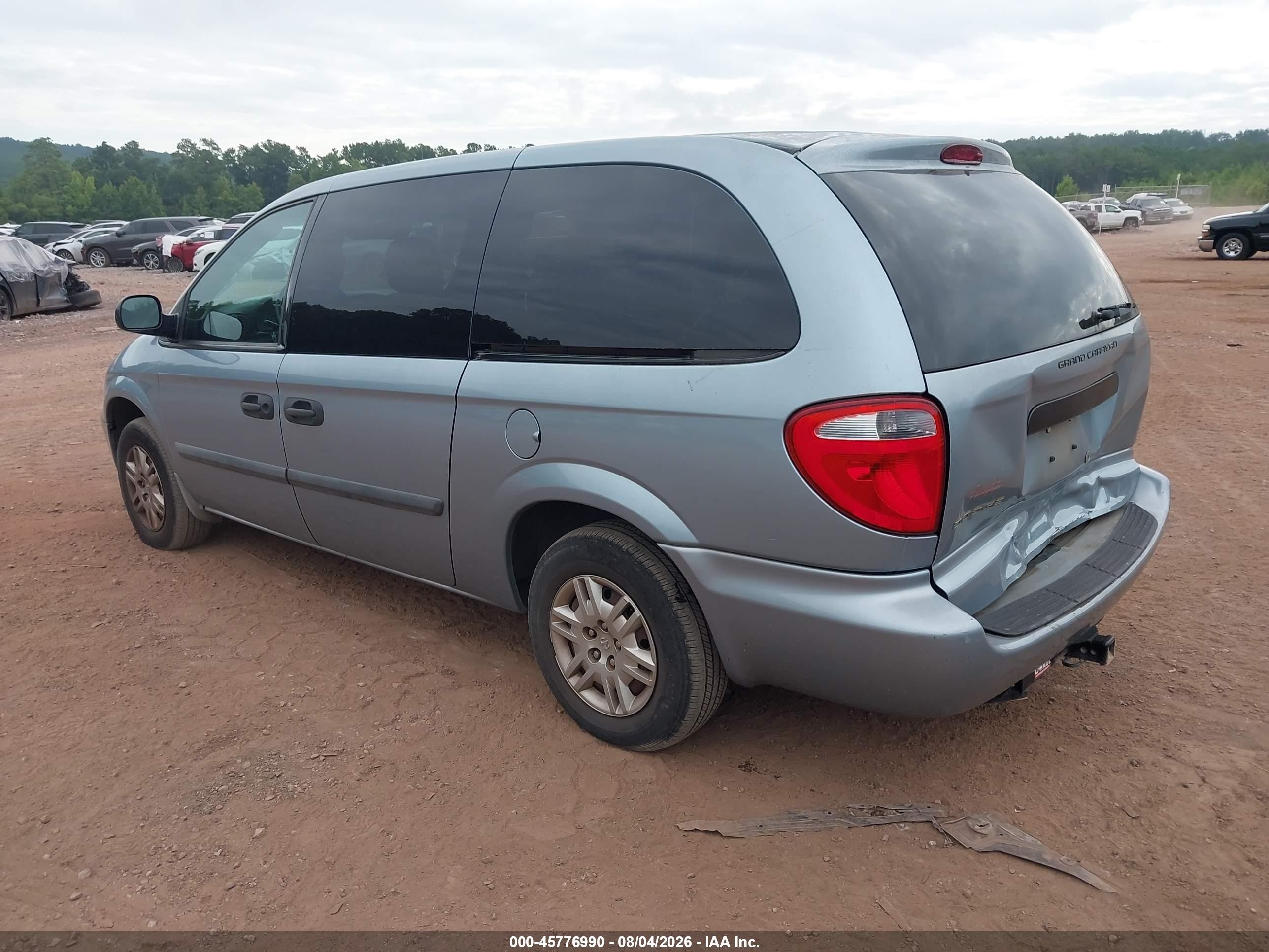2006 Dodge Grand Caravan Se Blue vin: 1D4GP24R26B511238