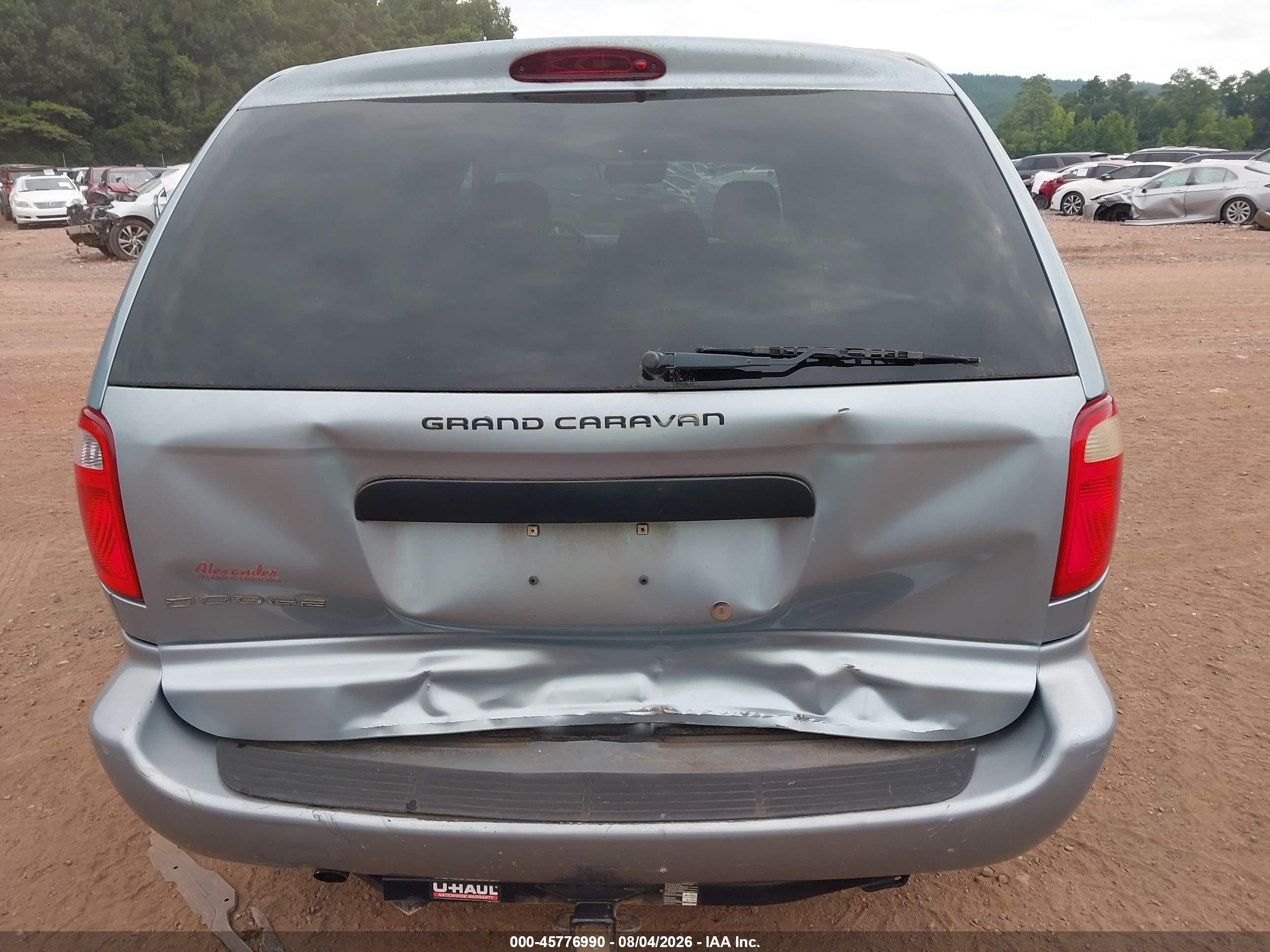 2006 Dodge Grand Caravan Se Blue vin: 1D4GP24R26B511238