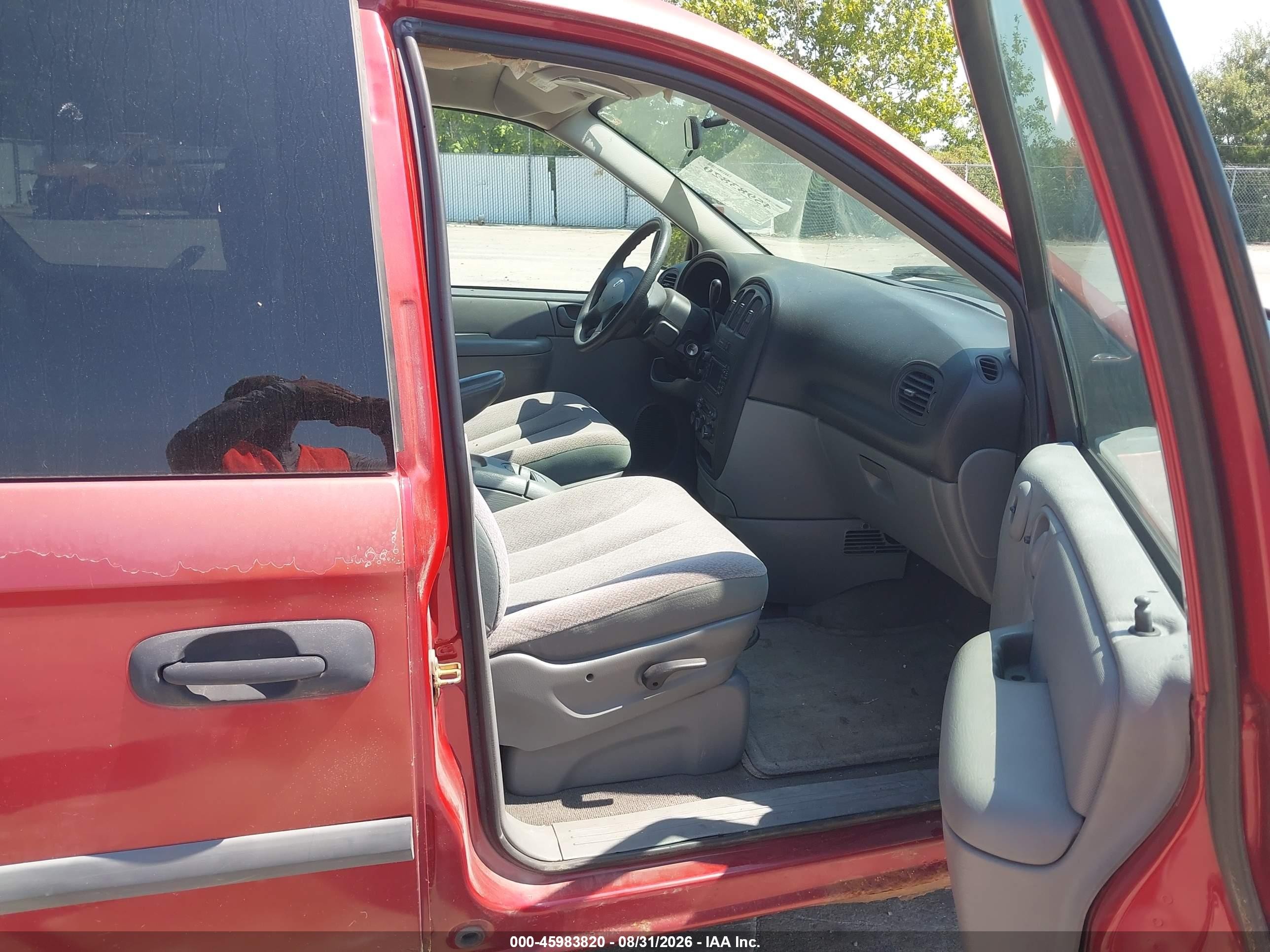 2006 Dodge Grand Caravan Se Red vin: 1D4GP24R26B670549