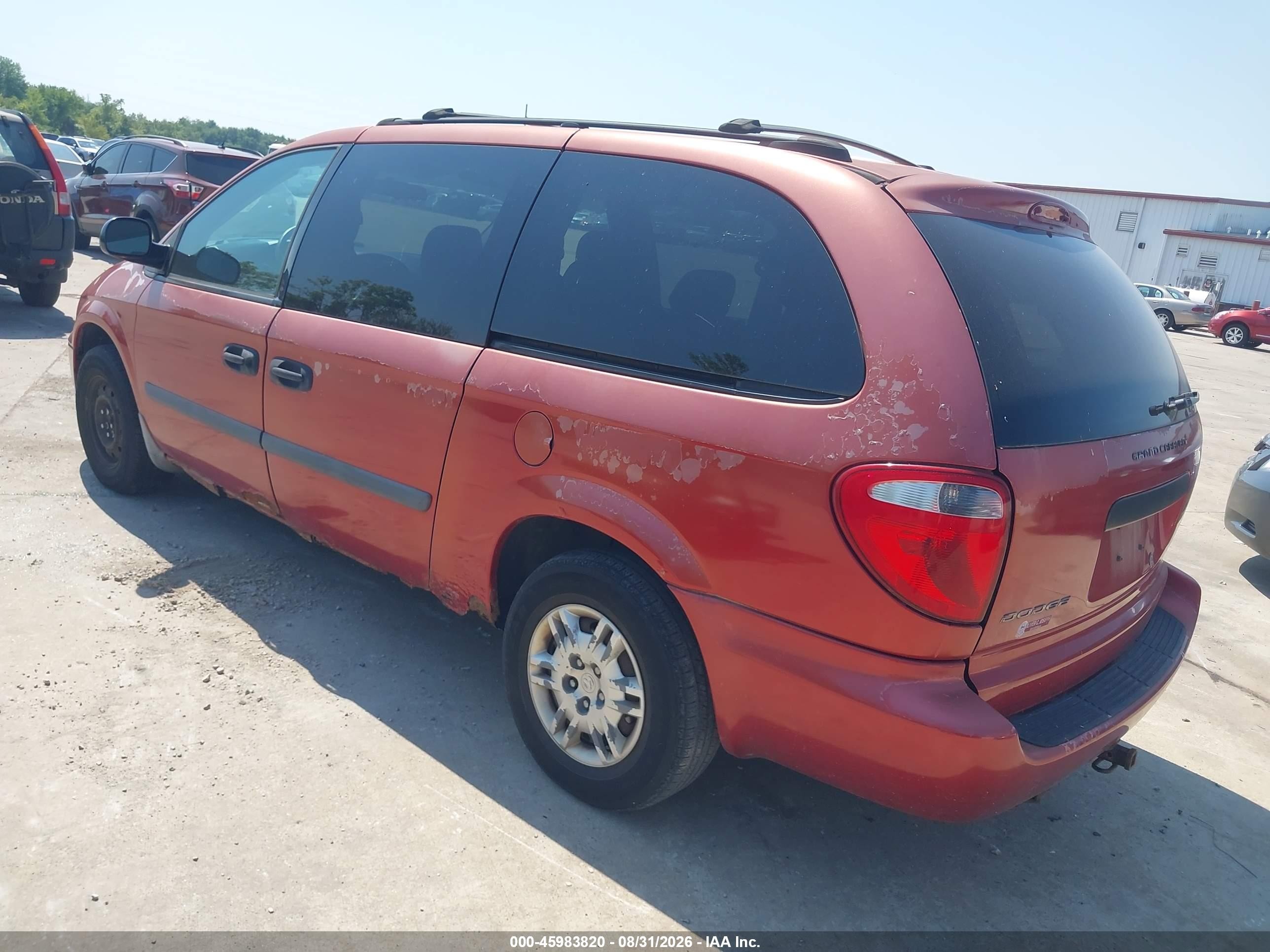 2006 Dodge Grand Caravan Se Red vin: 1D4GP24R26B670549