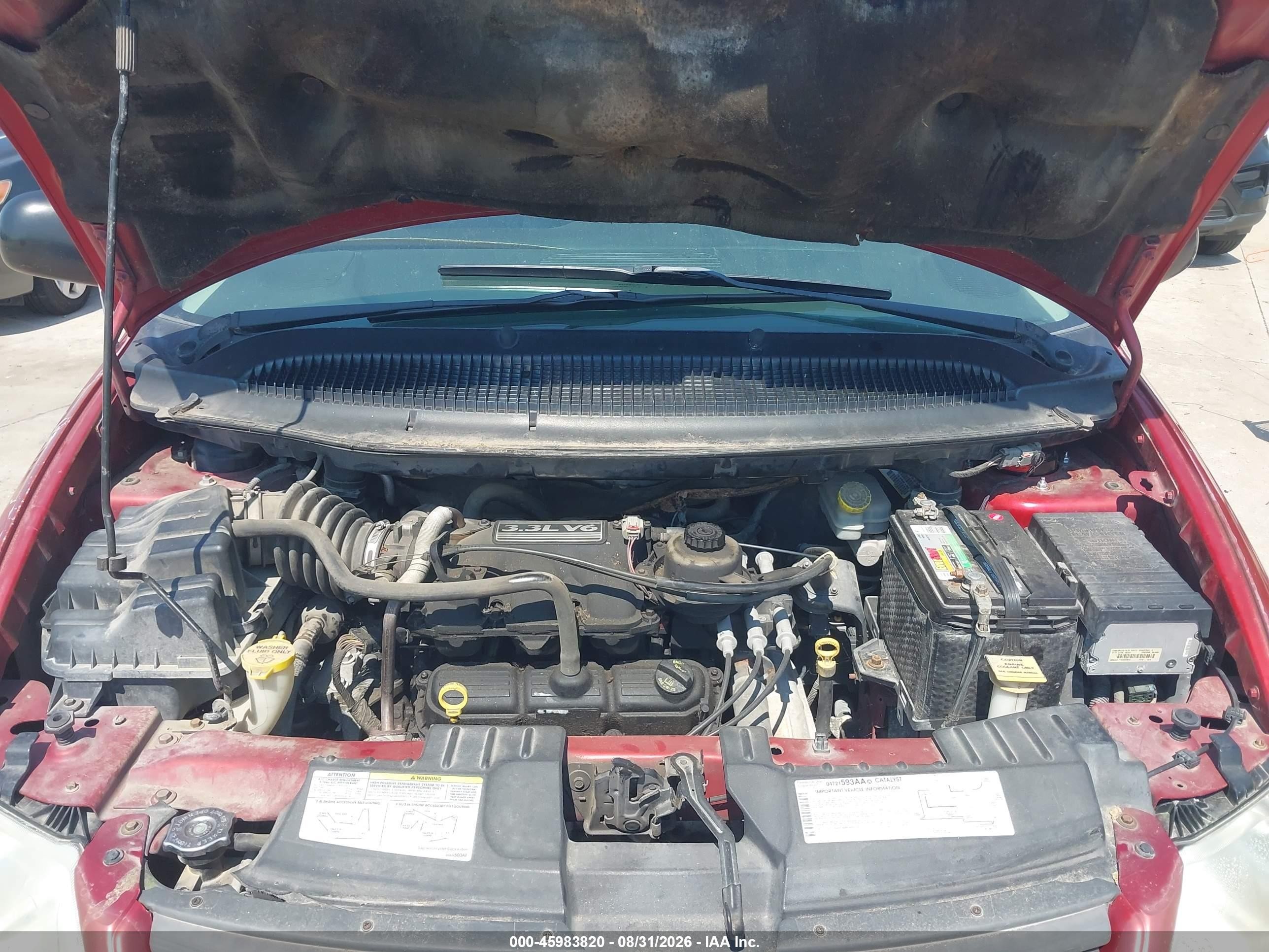 2006 Dodge Grand Caravan Se Red vin: 1D4GP24R26B670549