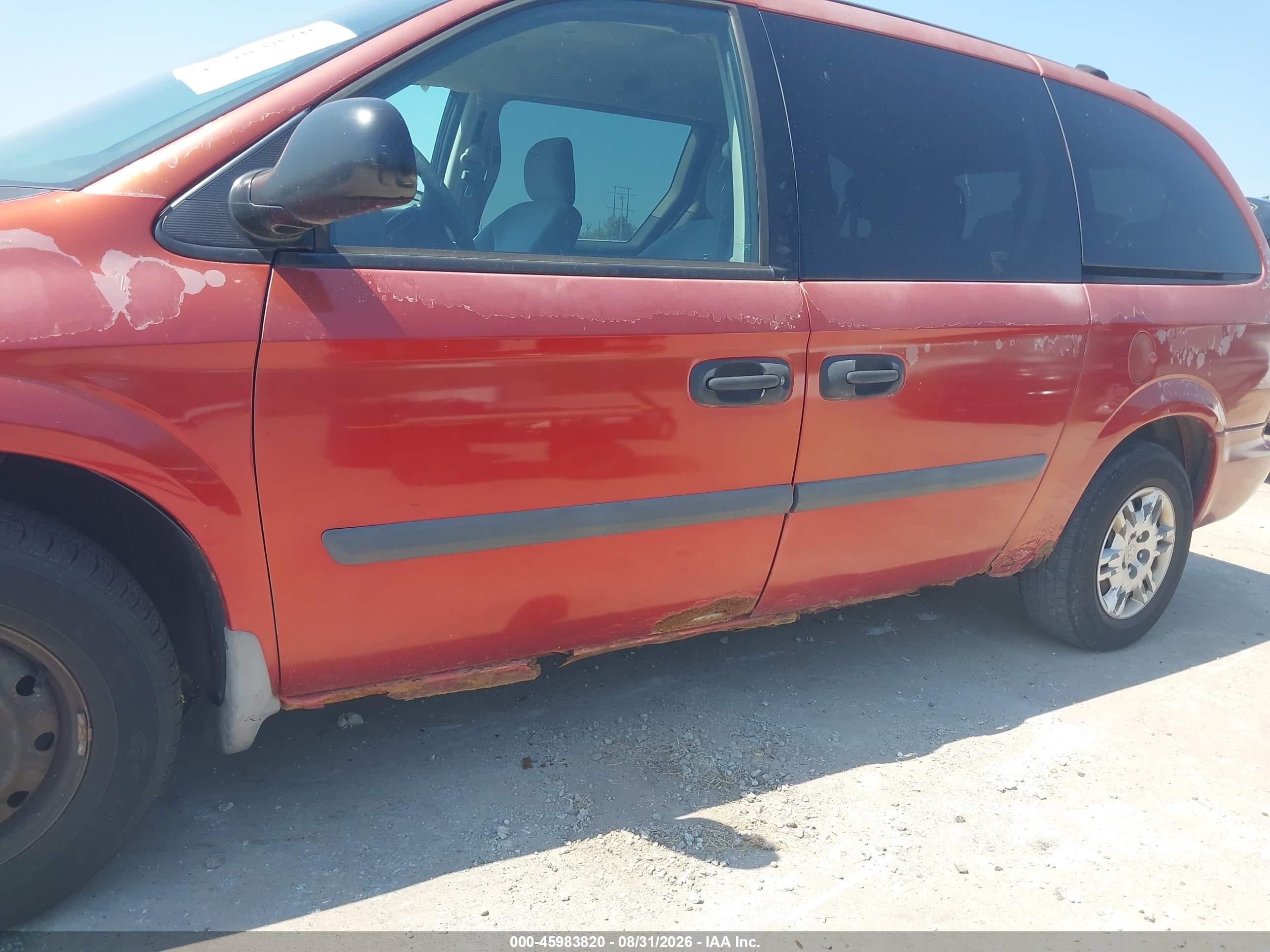 2006 Dodge Grand Caravan Se Red vin: 1D4GP24R26B670549
