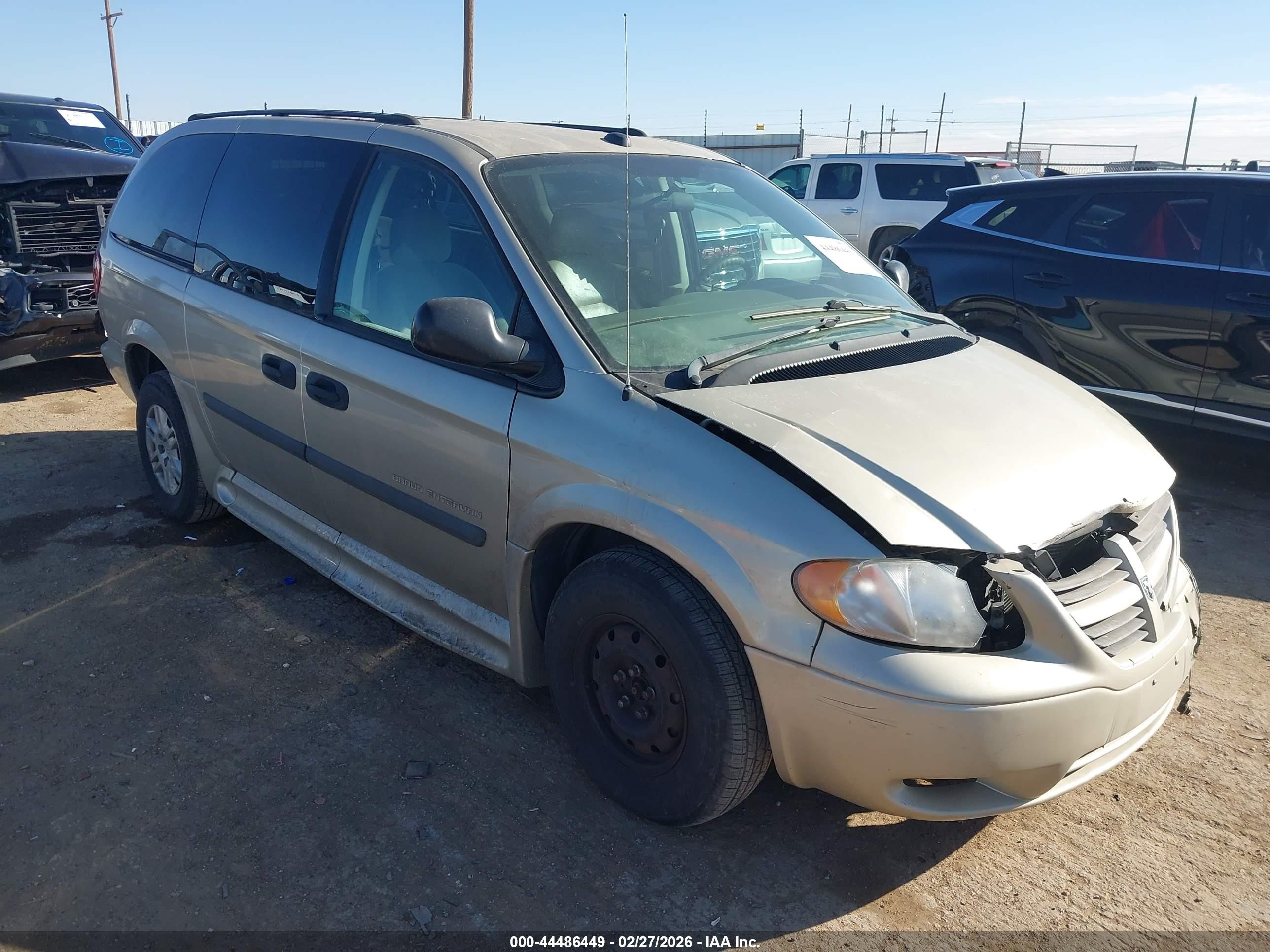 2005 Dodge Grand Caravan Se Champagne vin: 1D4GP24R35B422938
