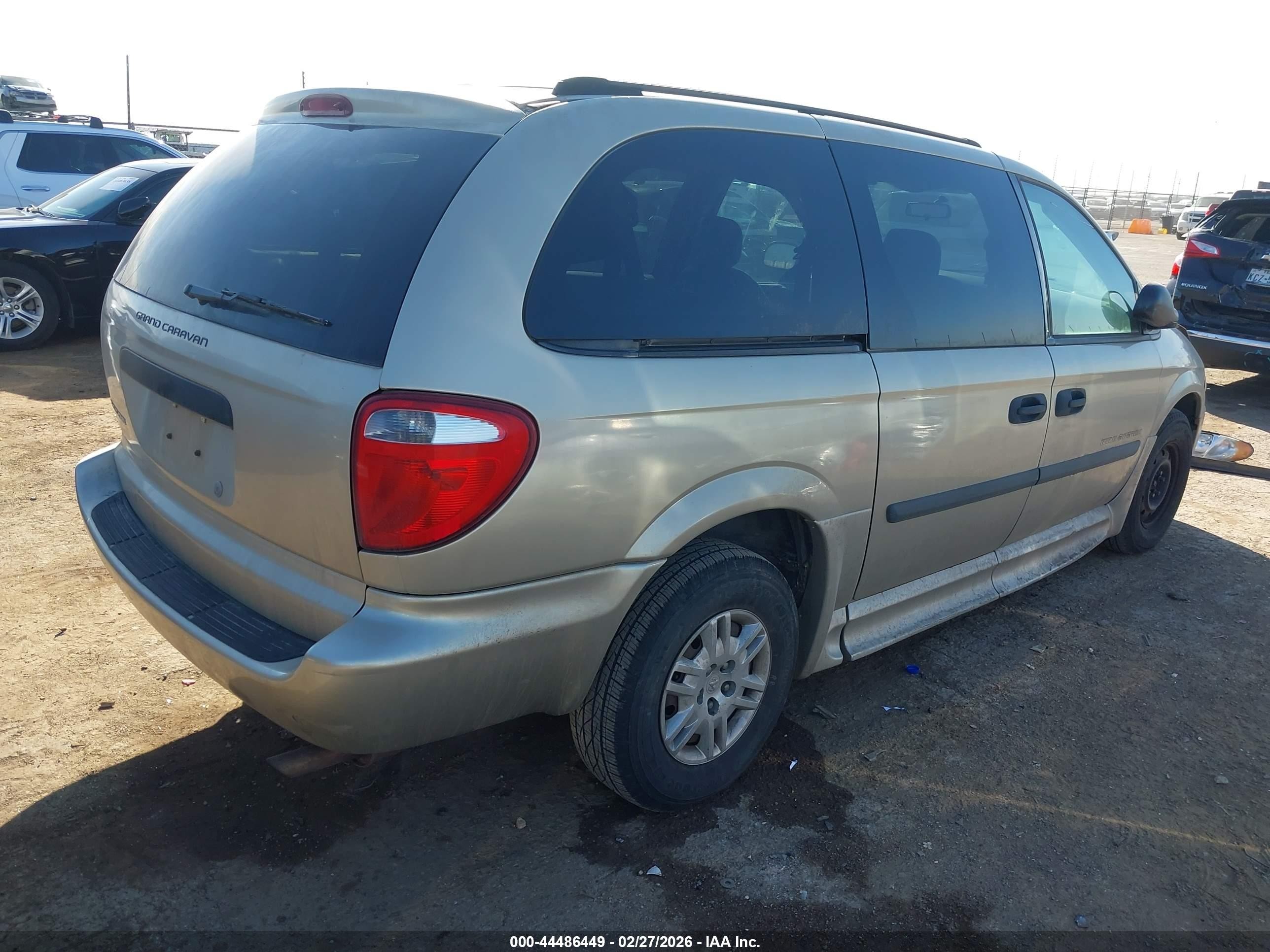 2005 Dodge Grand Caravan Se Champagne vin: 1D4GP24R35B422938