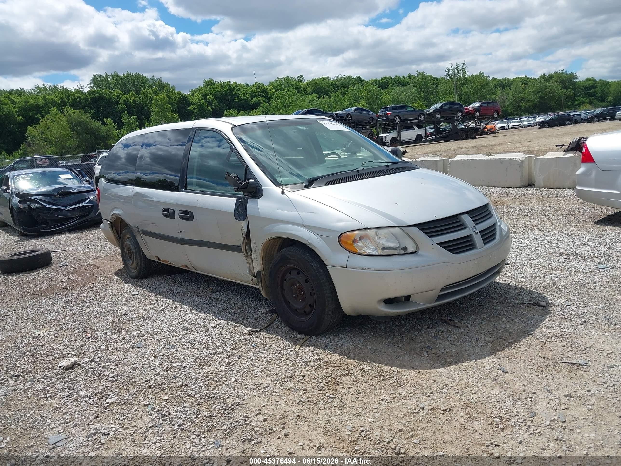 2006 Dodge Grand Caravan Se Silver vin: 1D4GP24R36B534415