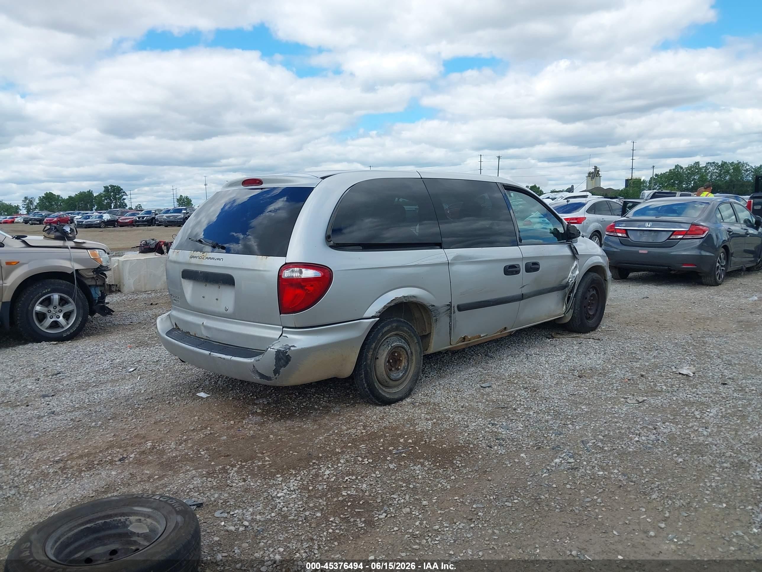 2006 Dodge Grand Caravan Se Silver vin: 1D4GP24R36B534415