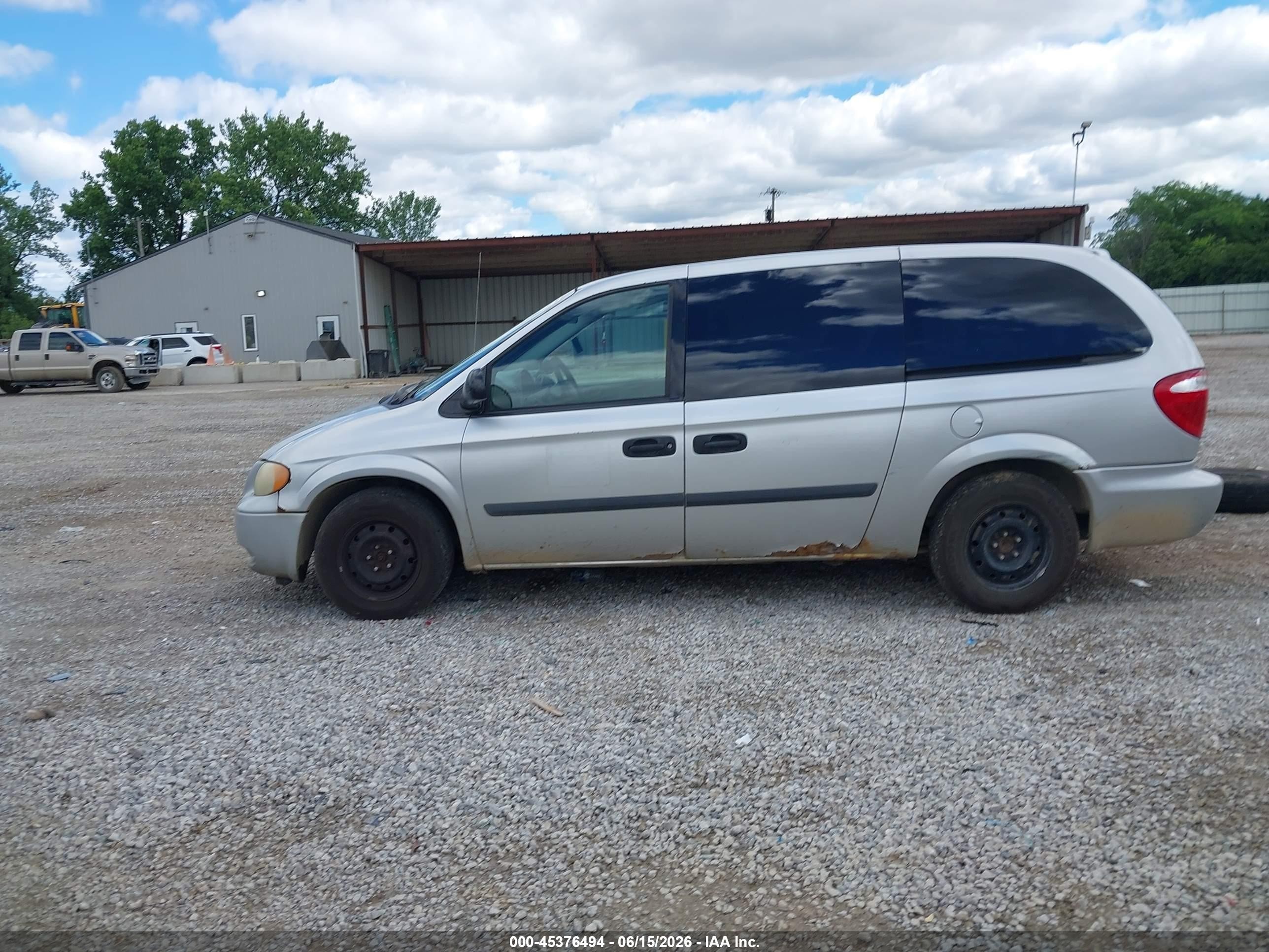 2006 Dodge Grand Caravan Se Silver vin: 1D4GP24R36B534415