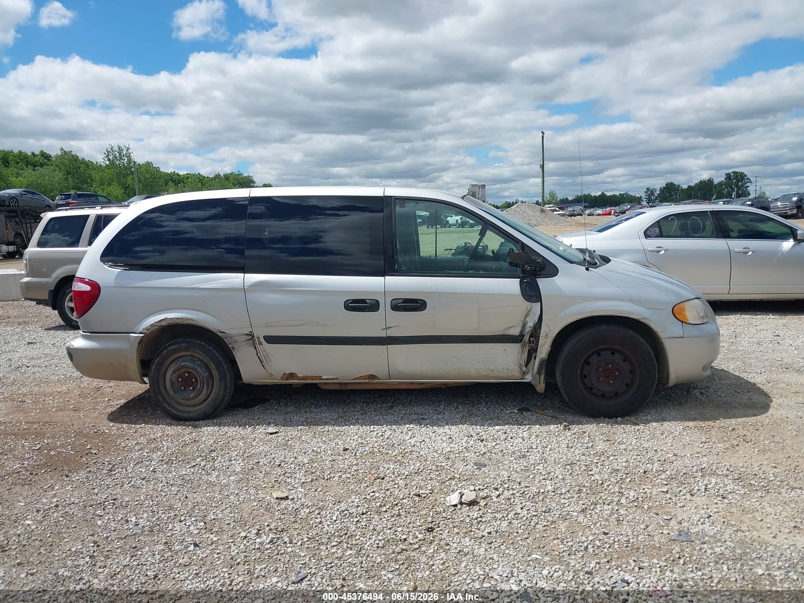 2006 Dodge Grand Caravan Se Silver vin: 1D4GP24R36B534415