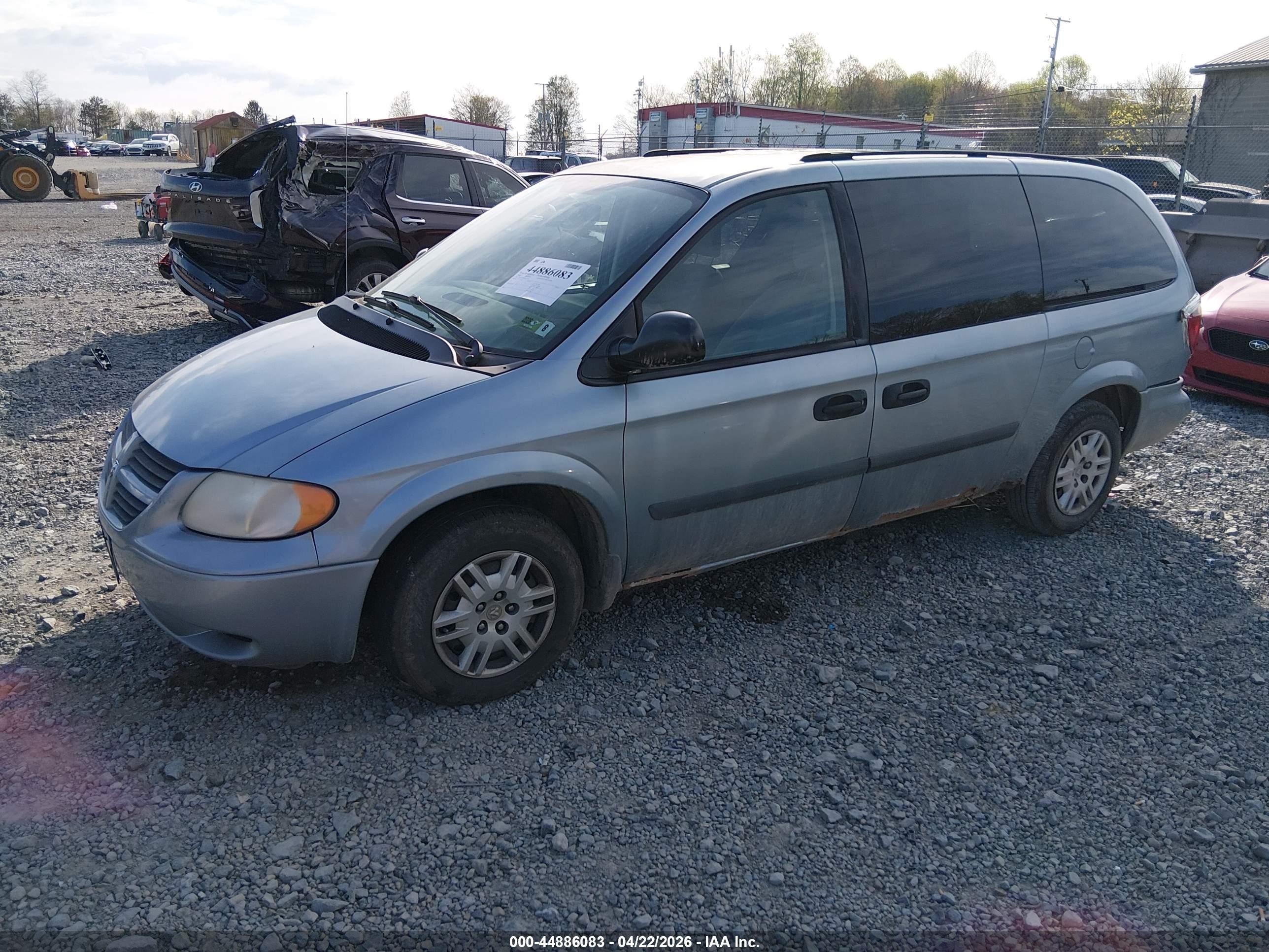 2006 Dodge Grand Caravan Se Синий vin: 1D4GP24R36B555720