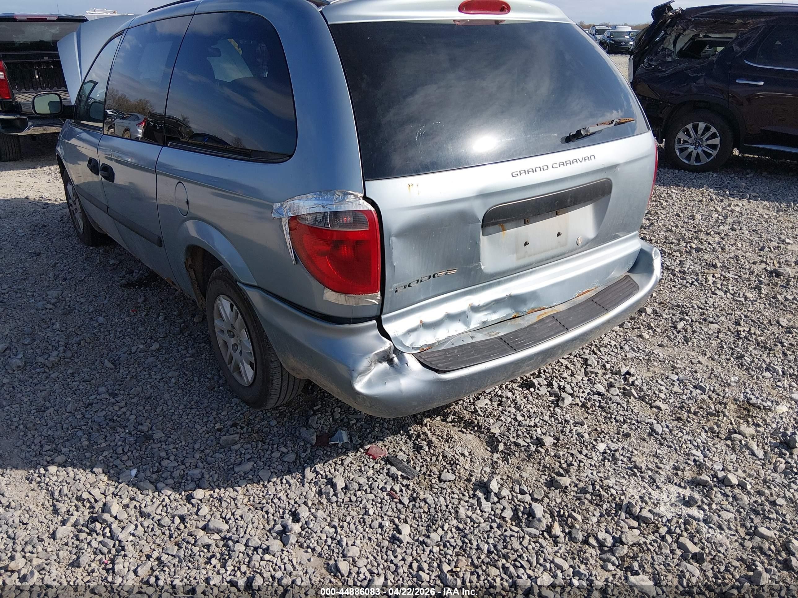 2006 Dodge Grand Caravan Se Синий vin: 1D4GP24R36B555720