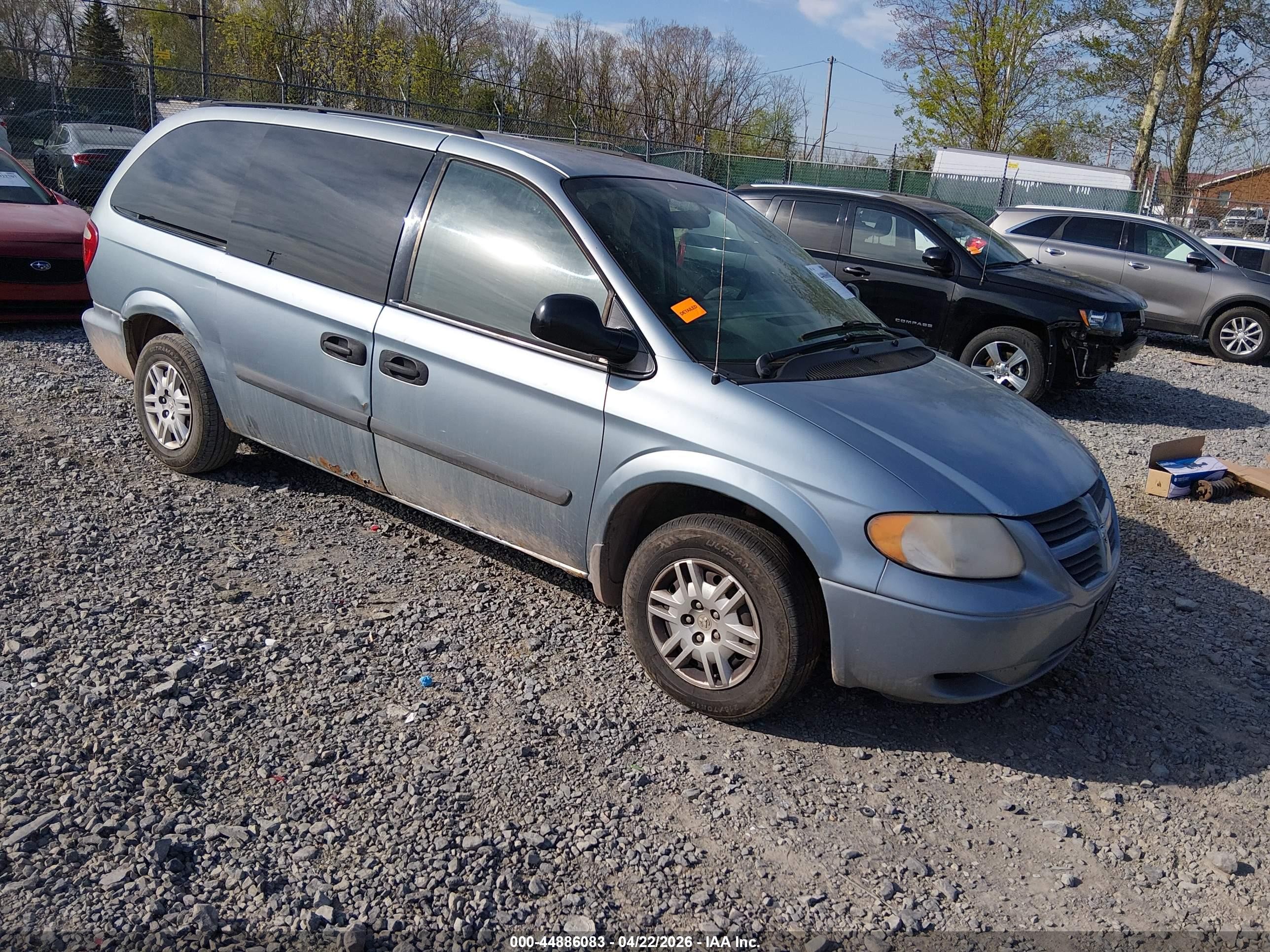 2006 Dodge Grand Caravan Se Синий vin: 1D4GP24R36B555720