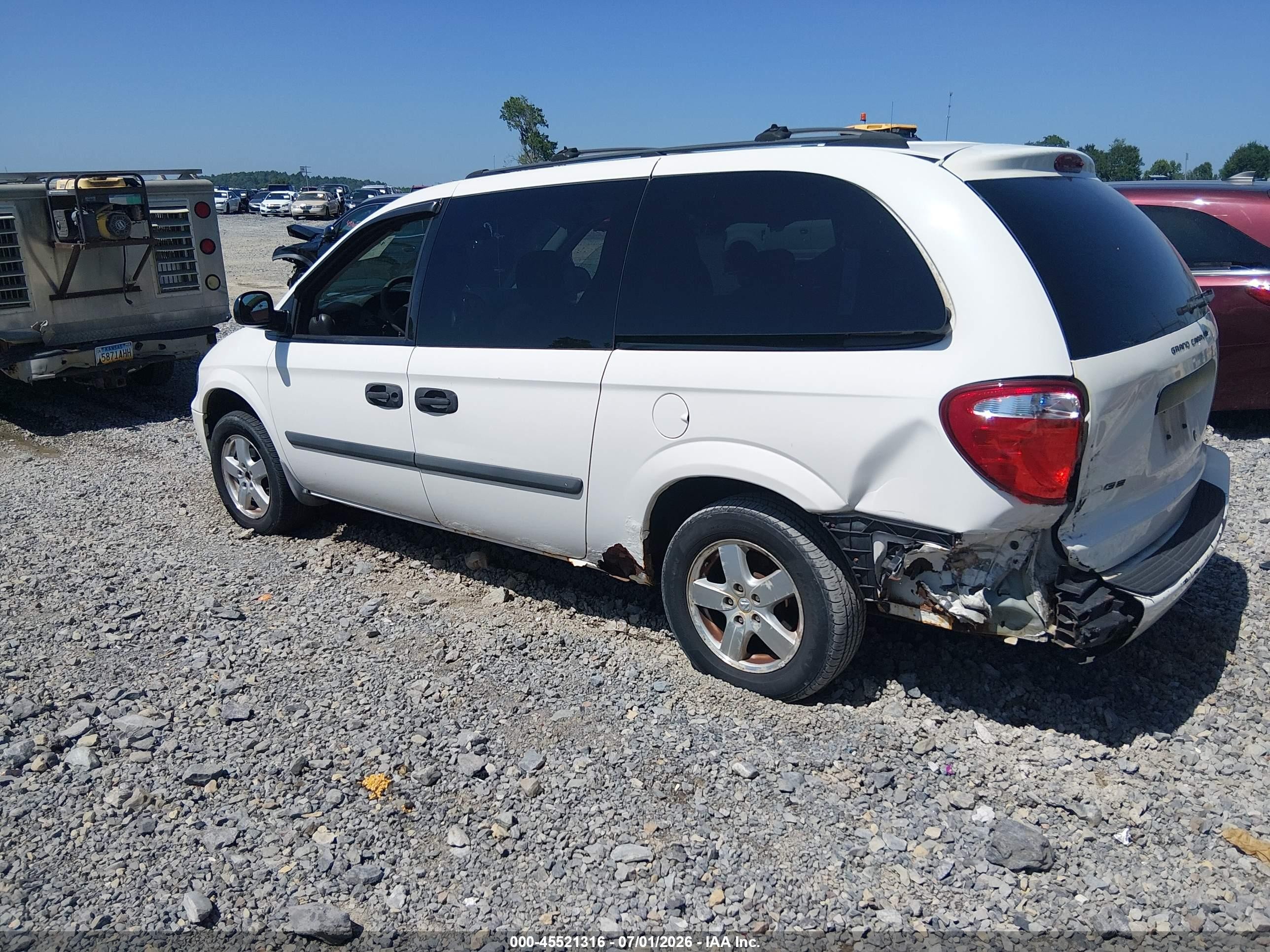 2006 Dodge Grand Caravan Se White vin: 1D4GP24R36B558522