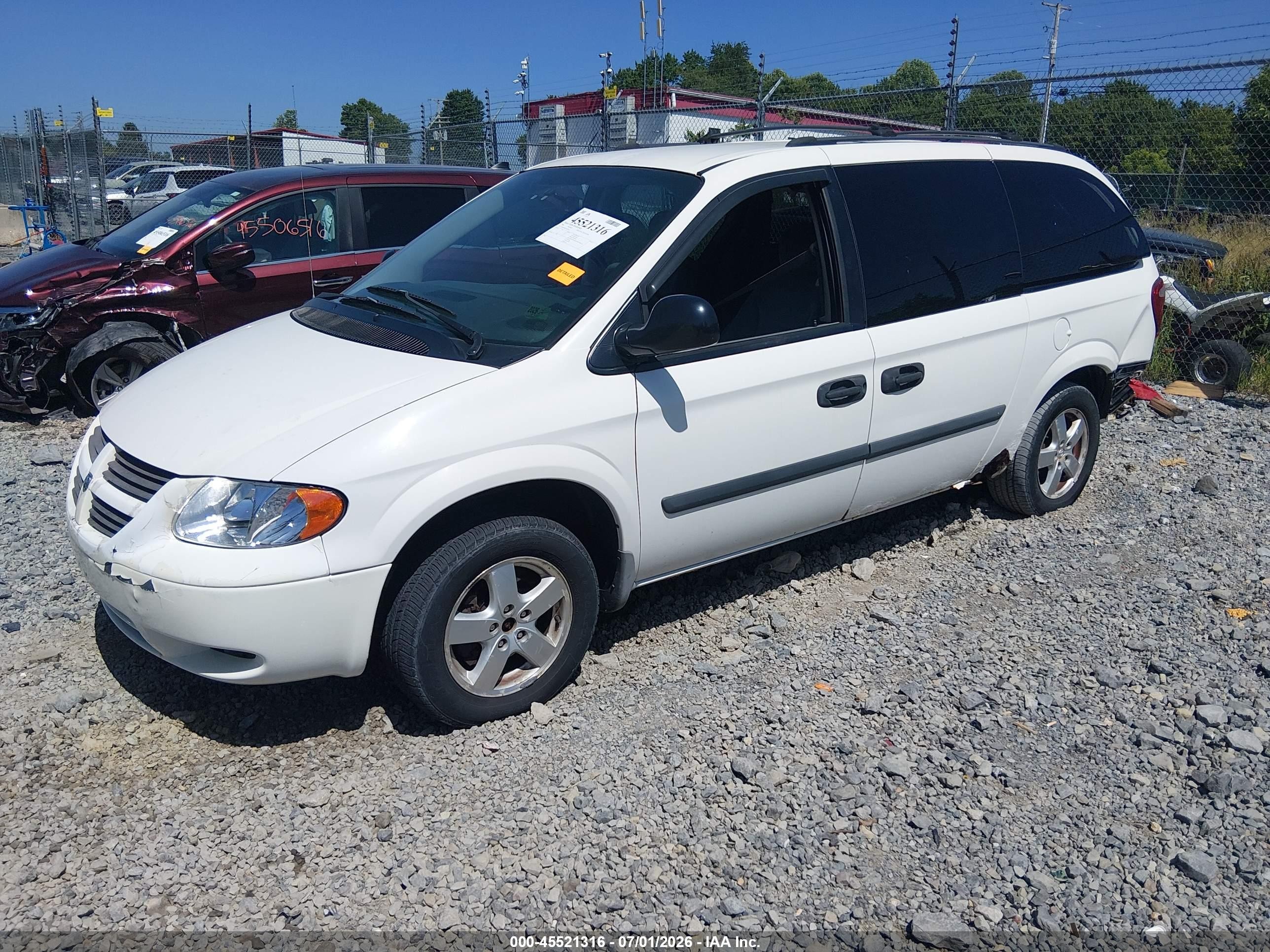 2006 Dodge Grand Caravan Se White vin: 1D4GP24R36B558522