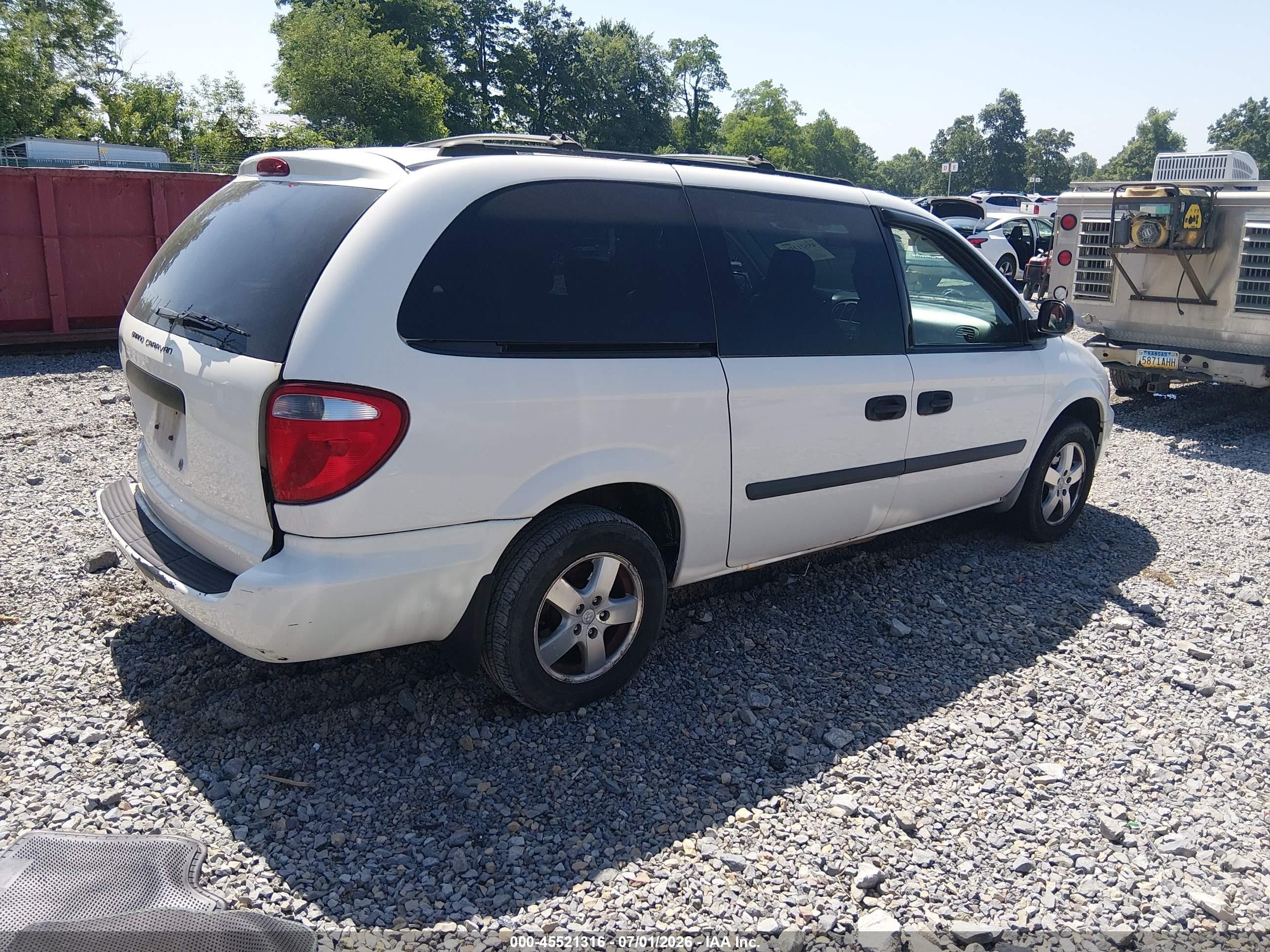2006 Dodge Grand Caravan Se White vin: 1D4GP24R36B558522