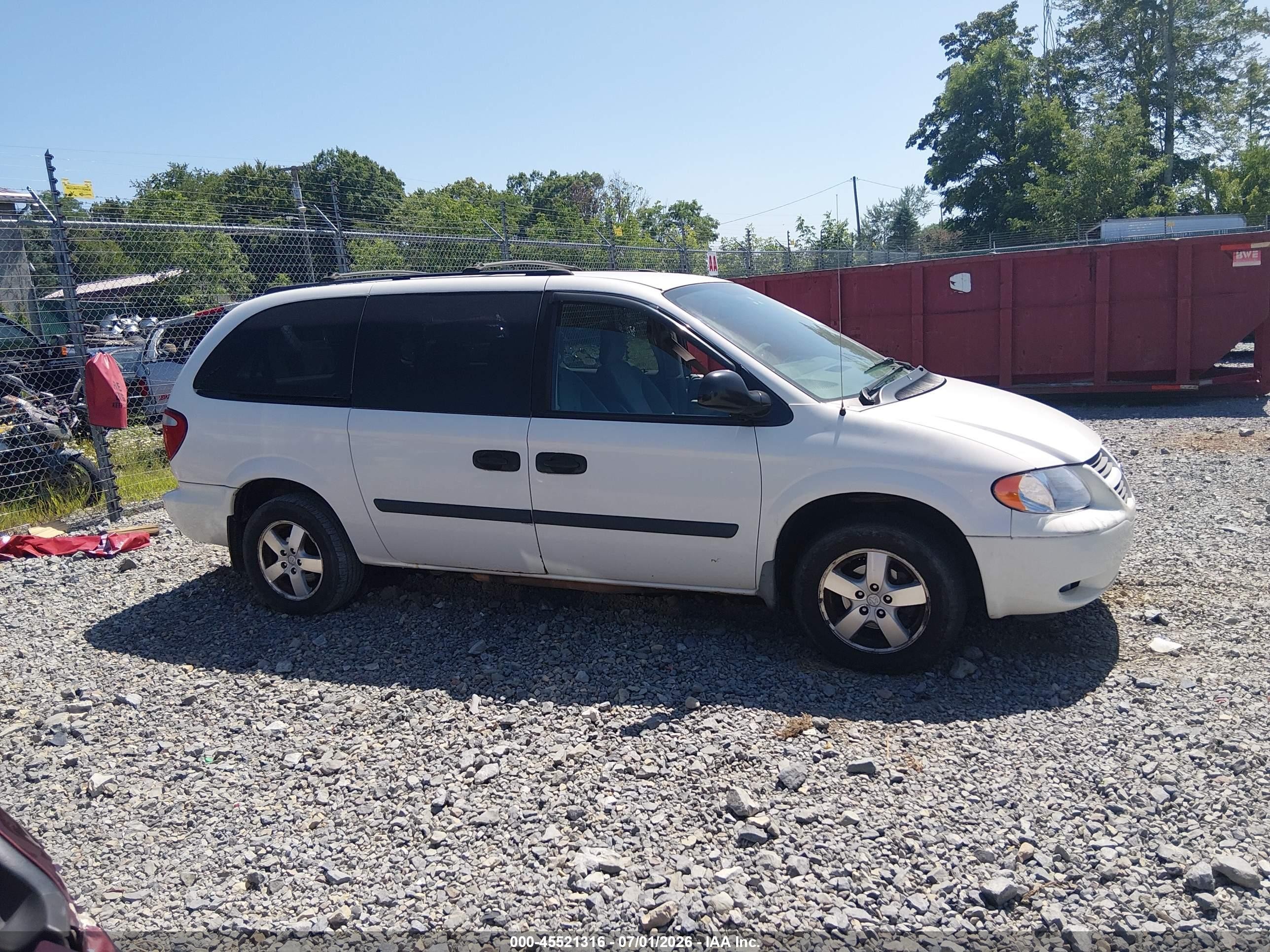 2006 Dodge Grand Caravan Se White vin: 1D4GP24R36B558522