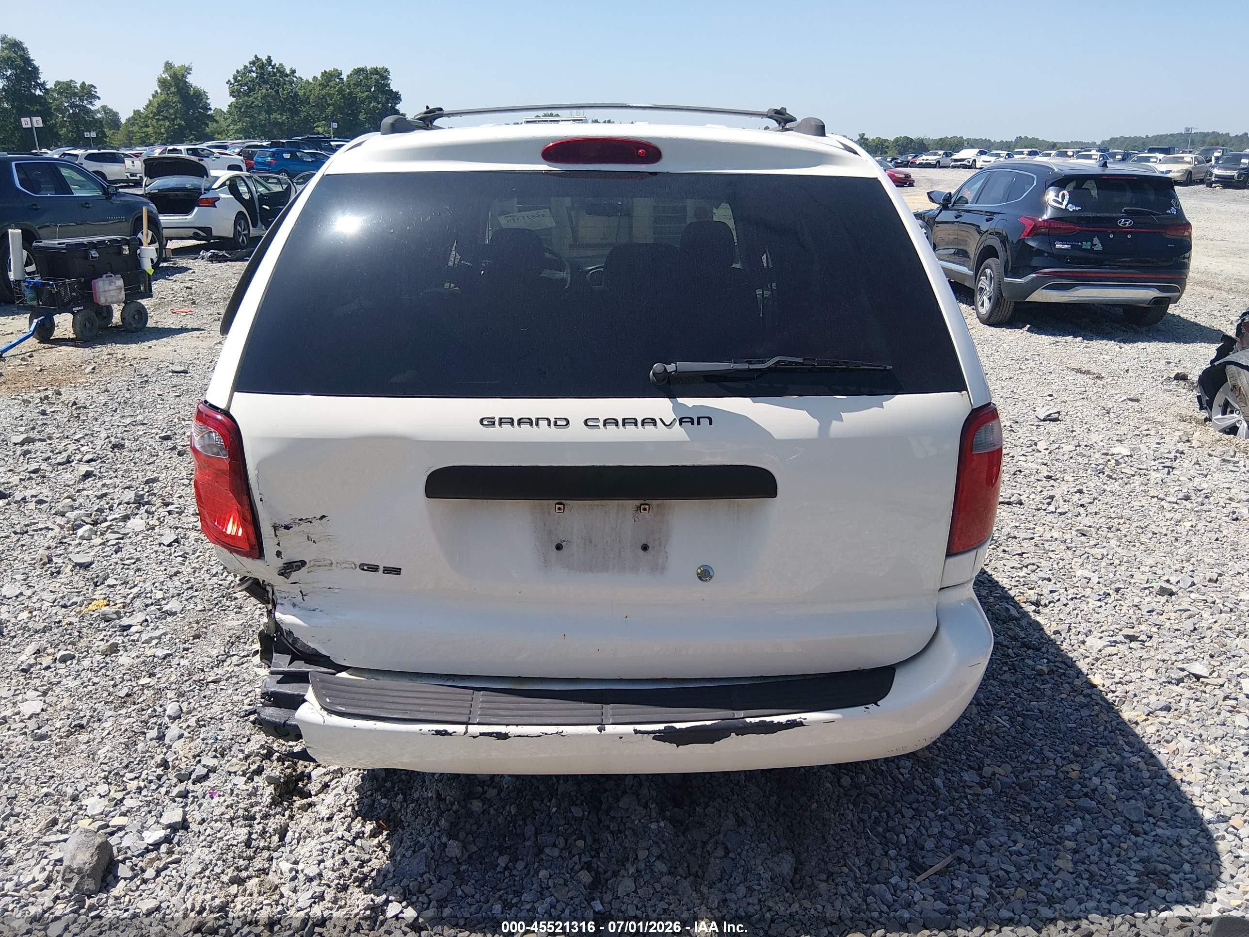 2006 Dodge Grand Caravan Se White vin: 1D4GP24R36B558522