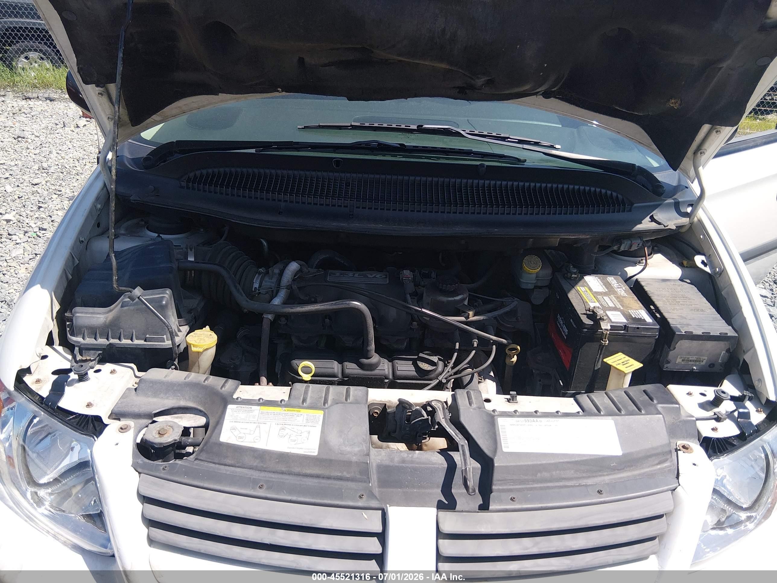 2006 Dodge Grand Caravan Se White vin: 1D4GP24R36B558522