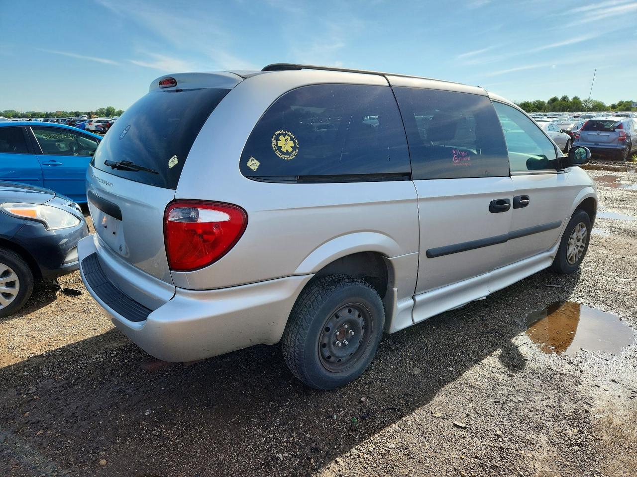 2006 Dodge Grand Caravan Se Silver vin: 1D4GP24R36B621876