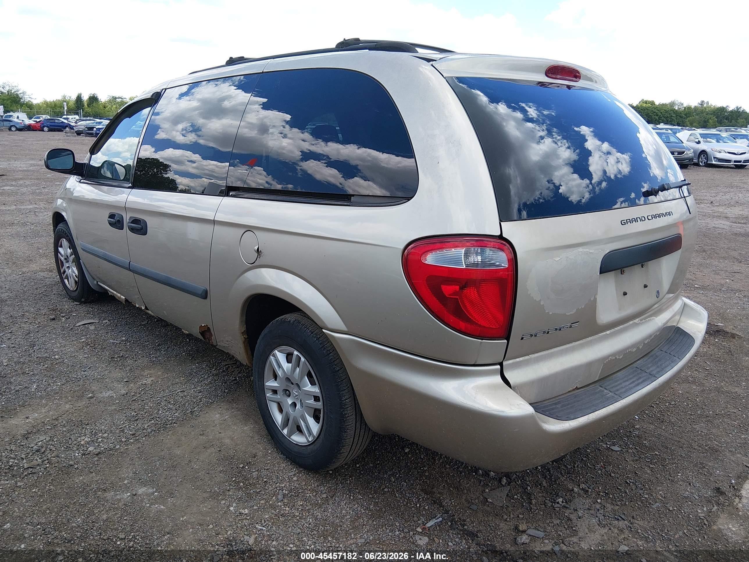 2006 Dodge Grand Caravan Se Champagne vin: 1D4GP24R36B665442