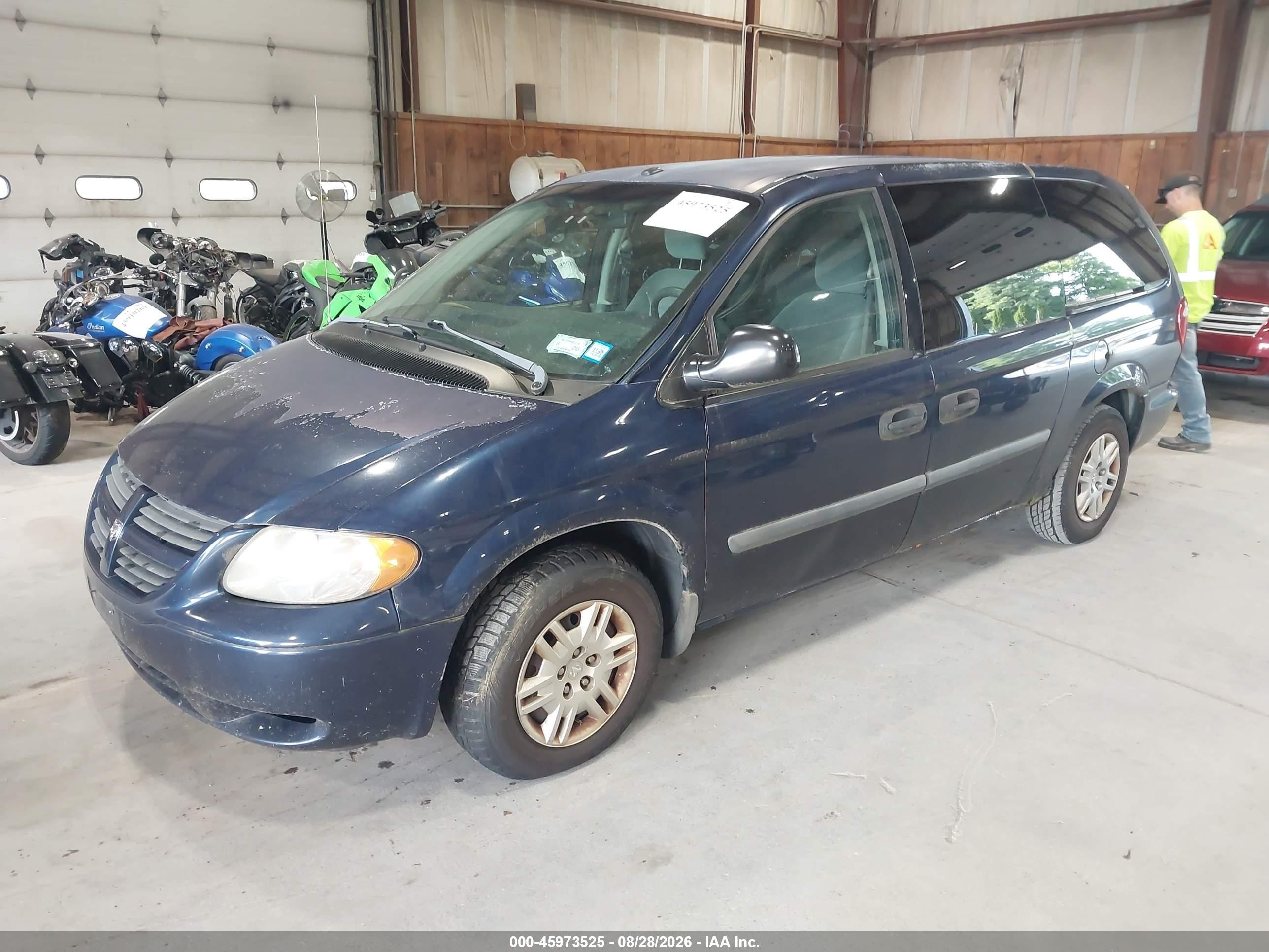 2006 Dodge Grand Caravan Se Dark Blue vin: 1D4GP24R36B673959
