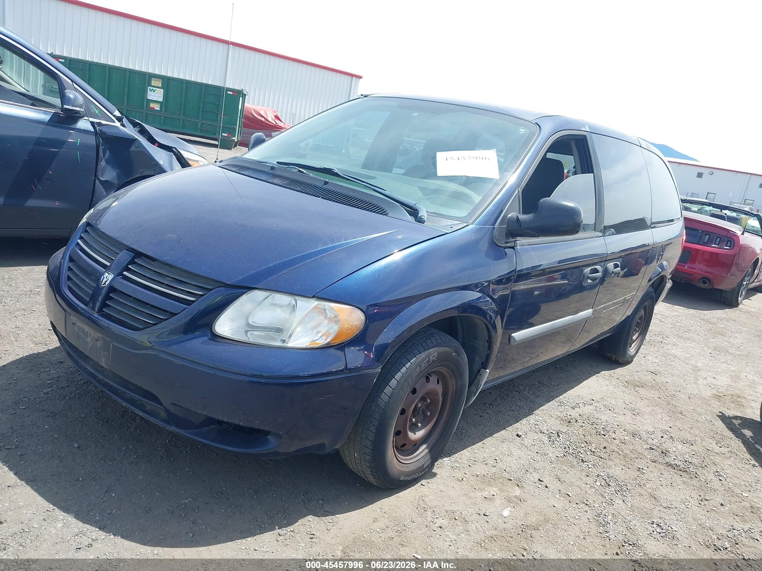 2006 Dodge Grand Caravan Se Blue vin: 1D4GP24R36B744173
