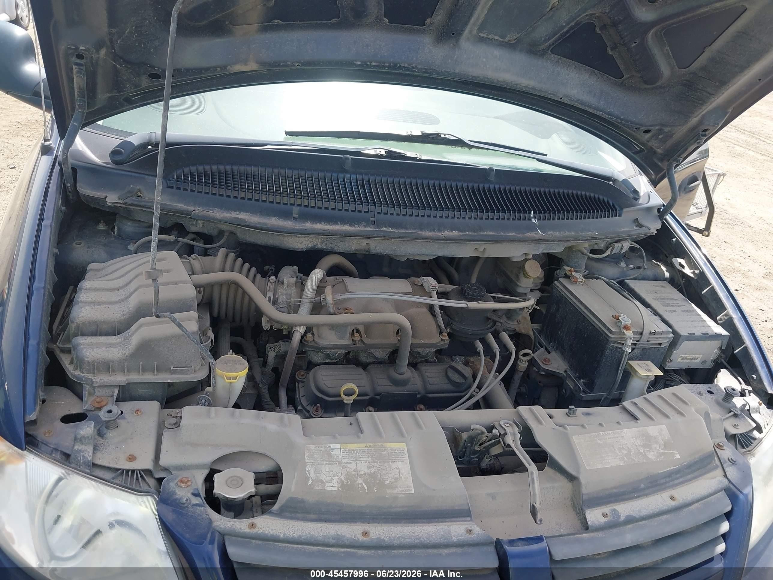 2006 Dodge Grand Caravan Se Blue vin: 1D4GP24R36B744173