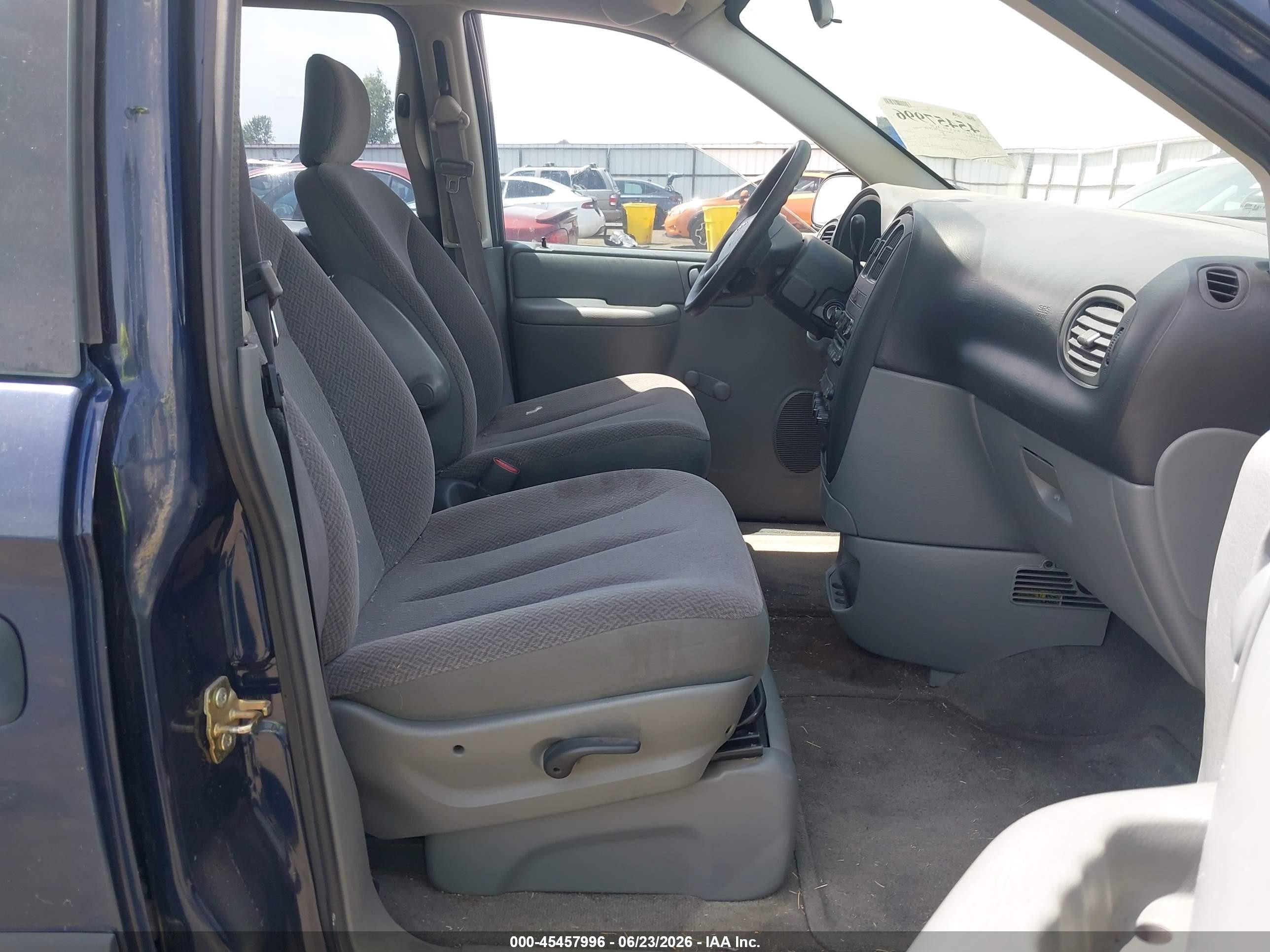 2006 Dodge Grand Caravan Se Blue vin: 1D4GP24R36B744173
