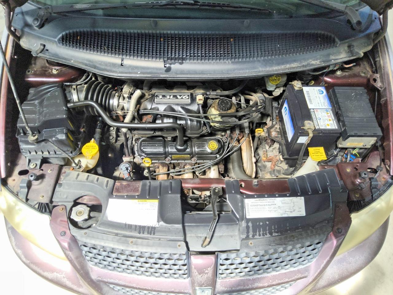 2004 Dodge Grand Caravan Se Maroon vin: 1D4GP24R44B584012