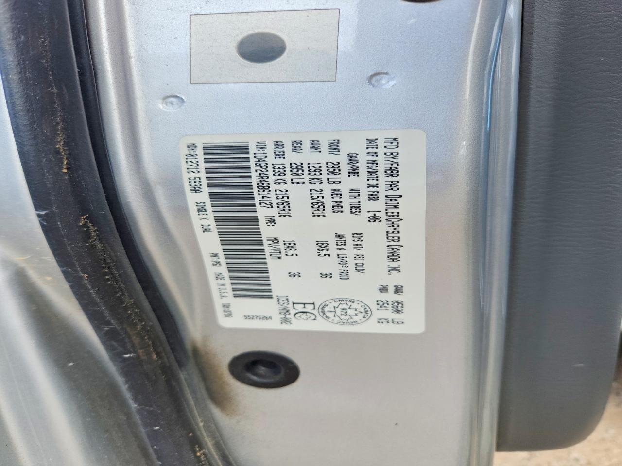 2006 Dodge Grand Caravan Se Silver vin: 1D4GP24R46B614127