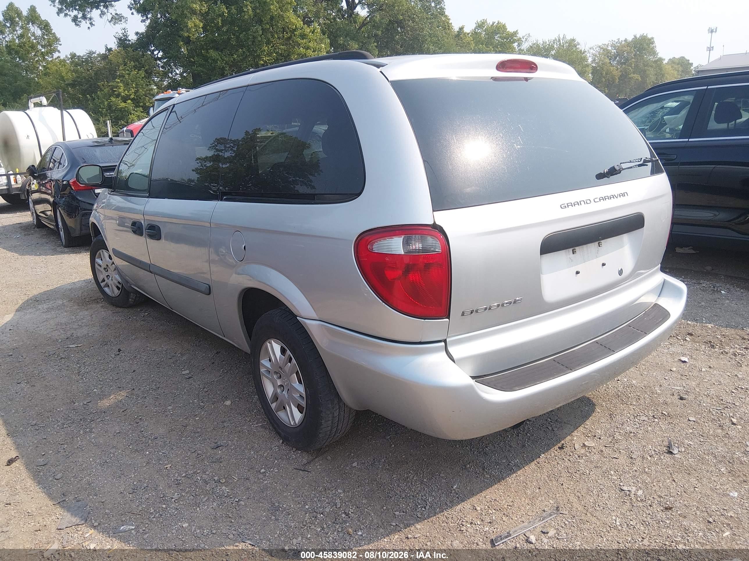 2006 Dodge Grand Caravan Se Серебряный vin: 1D4GP24R46B694884