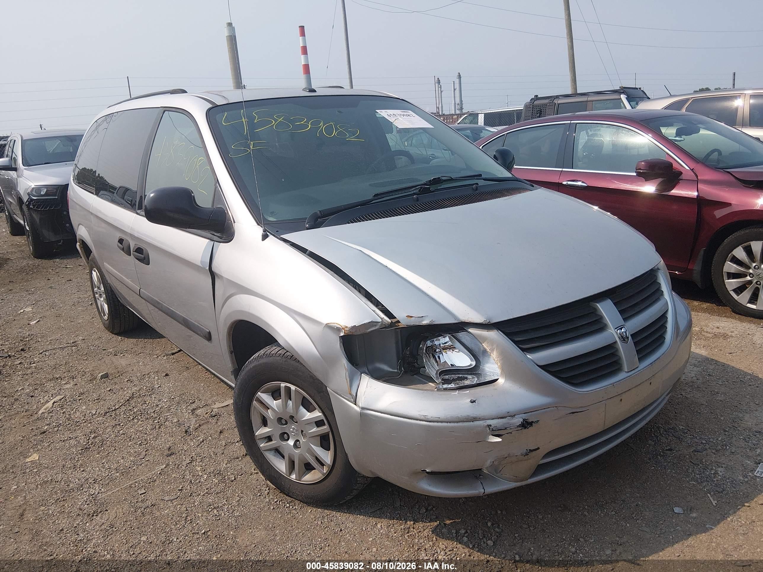 2006 Dodge Grand Caravan Se Серебряный vin: 1D4GP24R46B694884