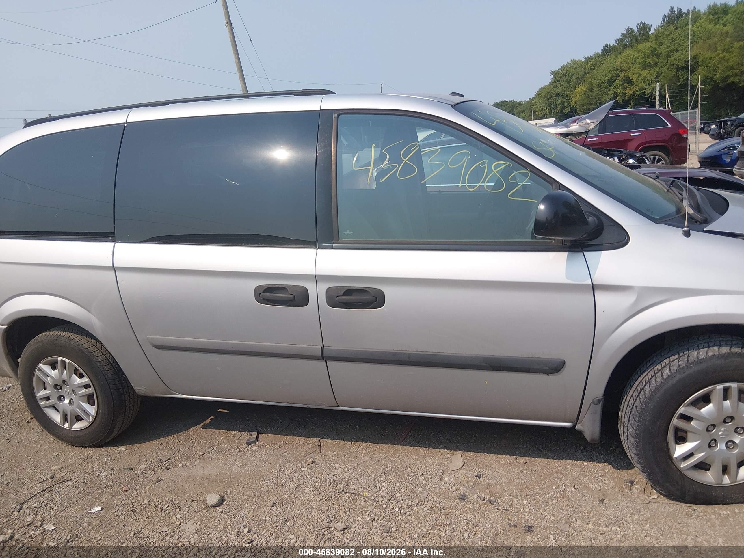 2006 Dodge Grand Caravan Se Серебряный vin: 1D4GP24R46B694884
