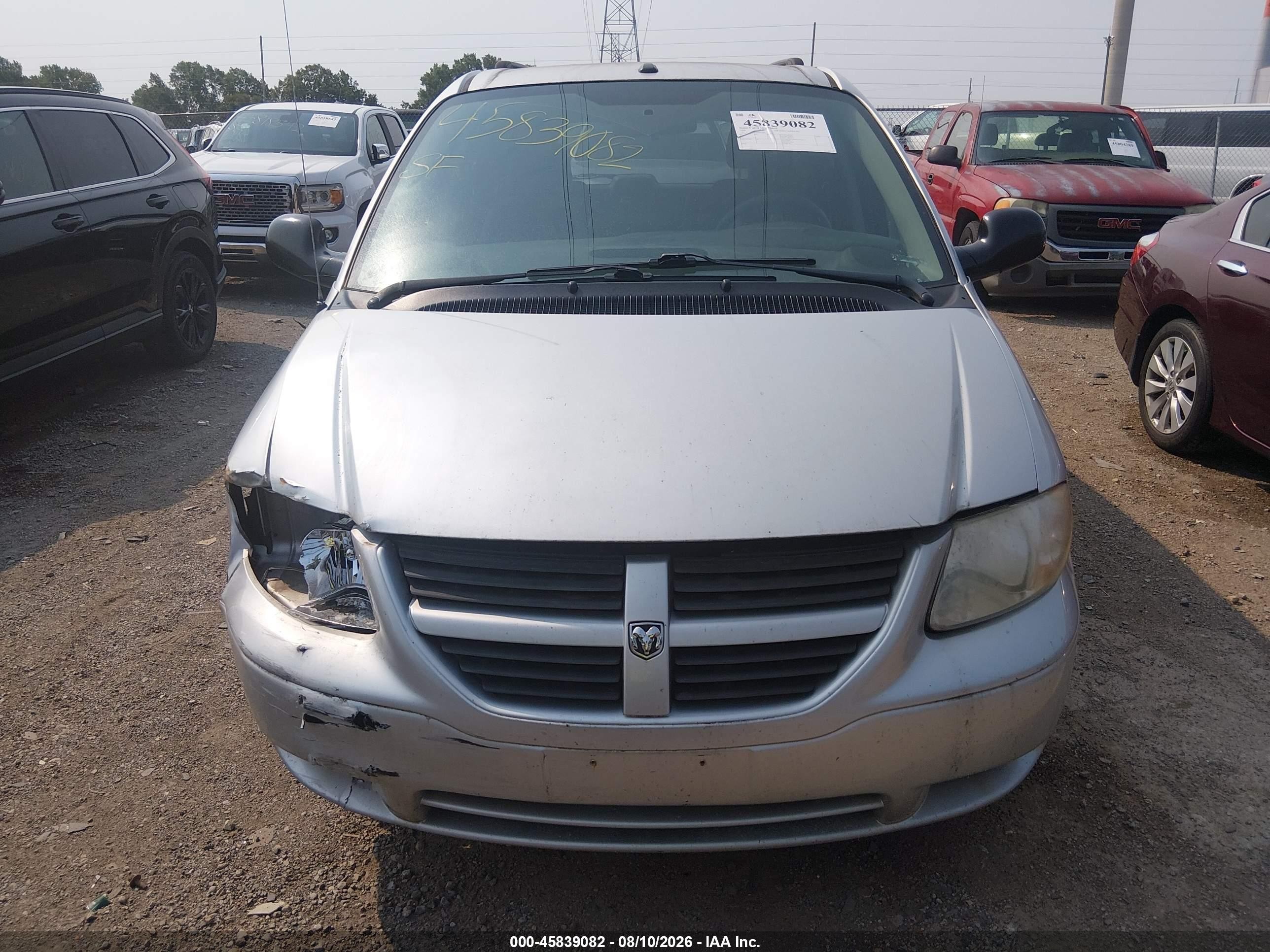 2006 Dodge Grand Caravan Se Серебряный vin: 1D4GP24R46B694884
