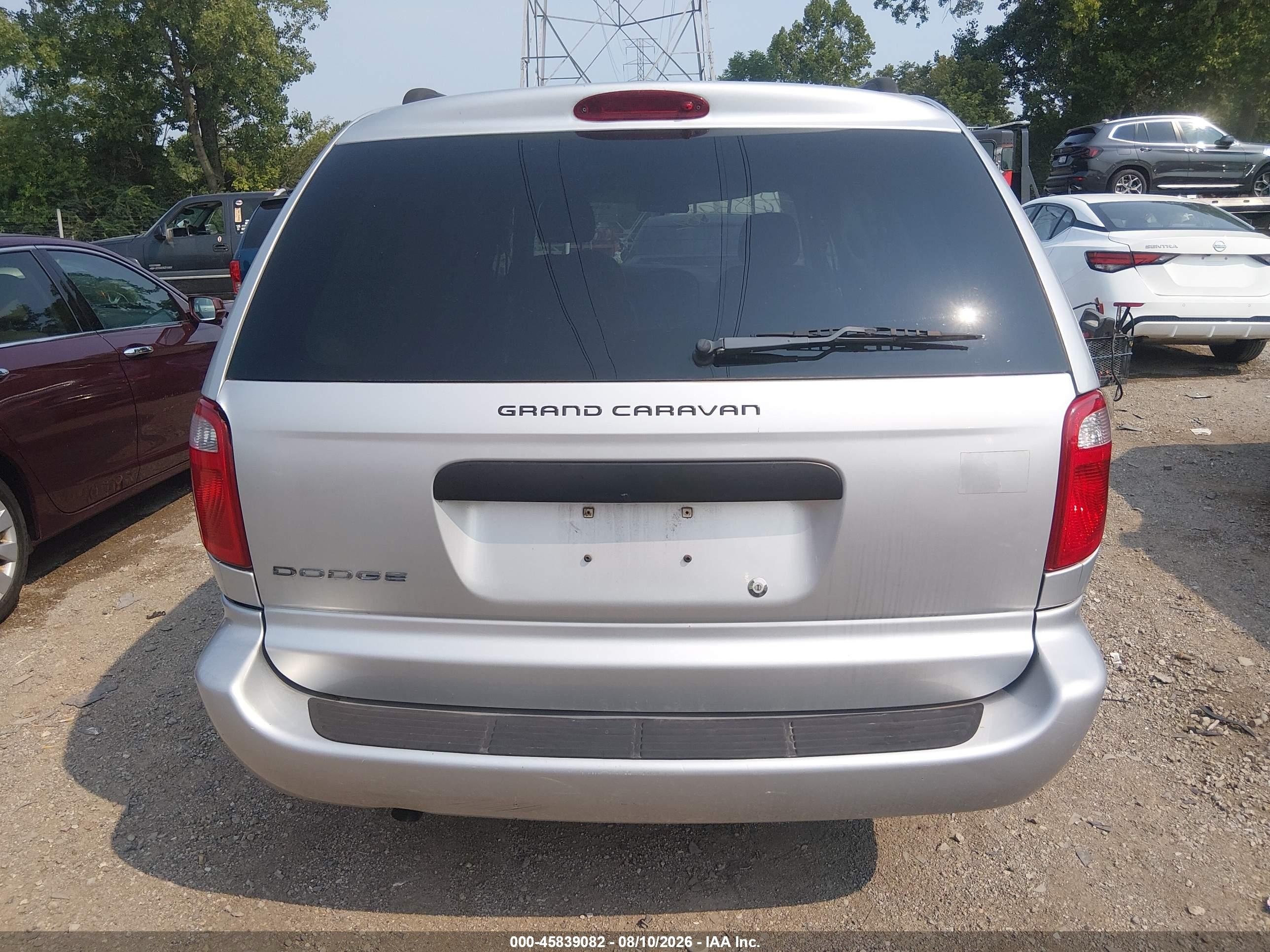 2006 Dodge Grand Caravan Se Серебряный vin: 1D4GP24R46B694884