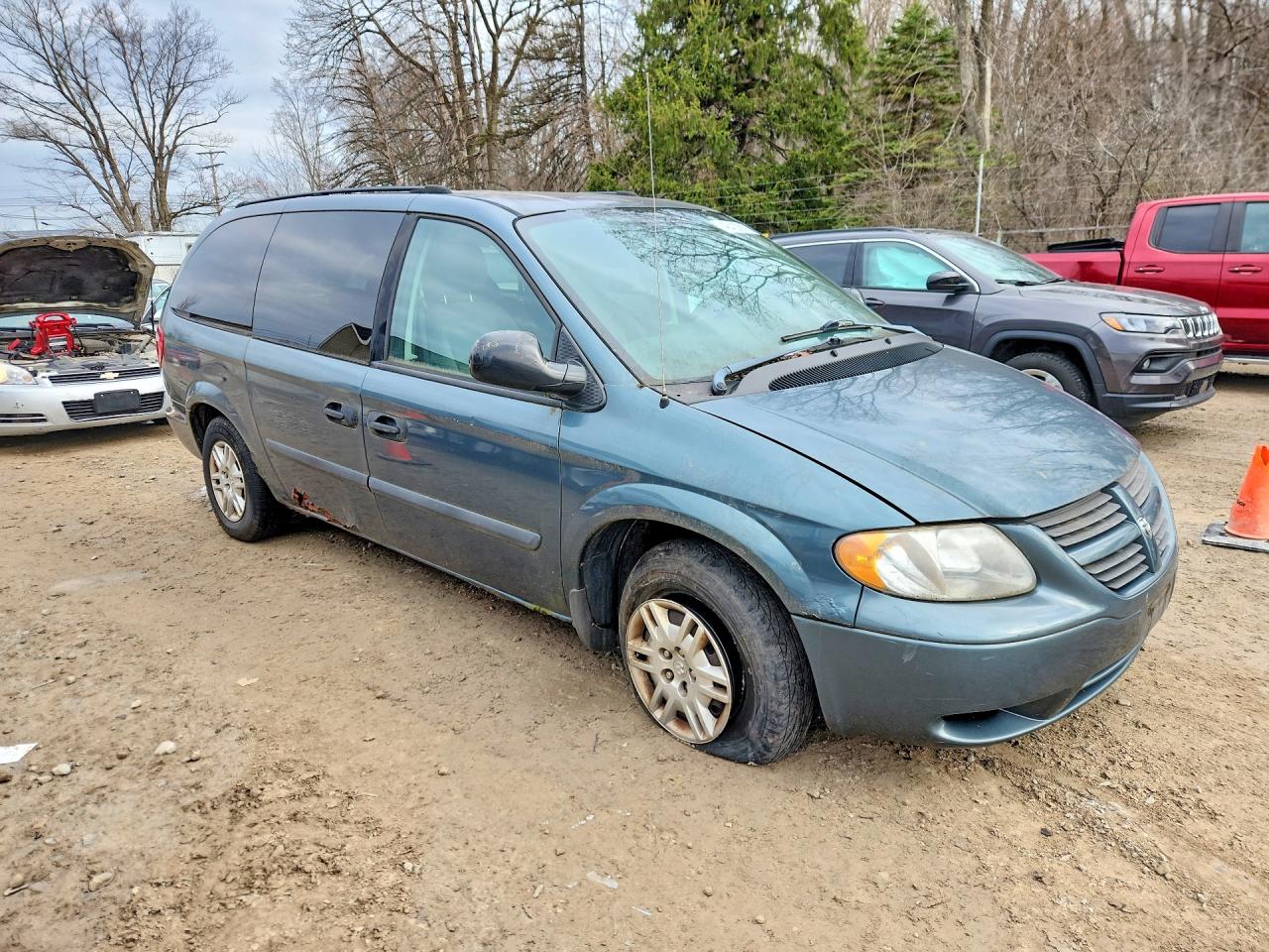 2005 Dodge Grand Caravan Teal vin: 1D4GP24R55B363360