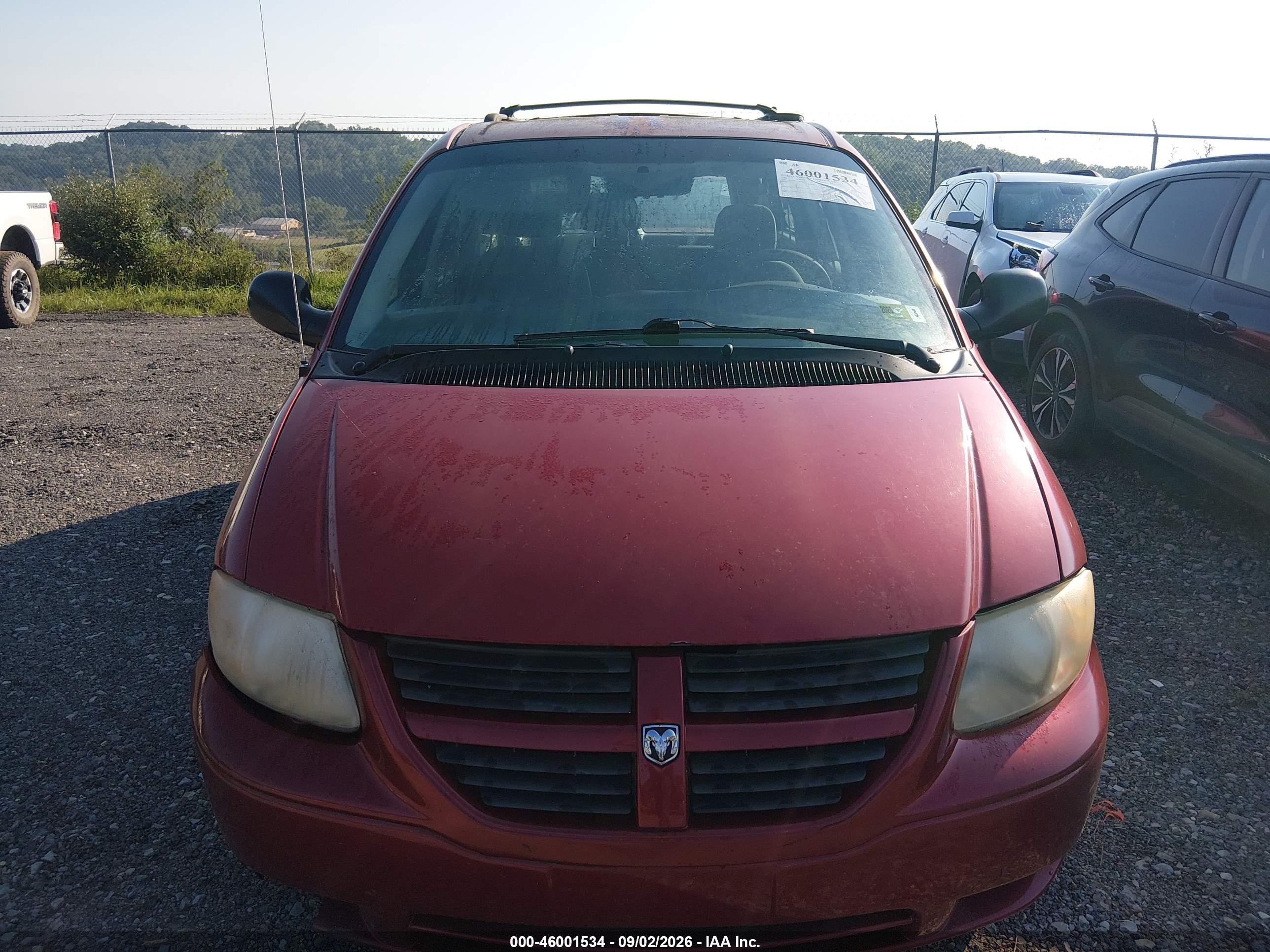 2006 Dodge Grand Caravan Se Red vin: 1D4GP24R56B542922
